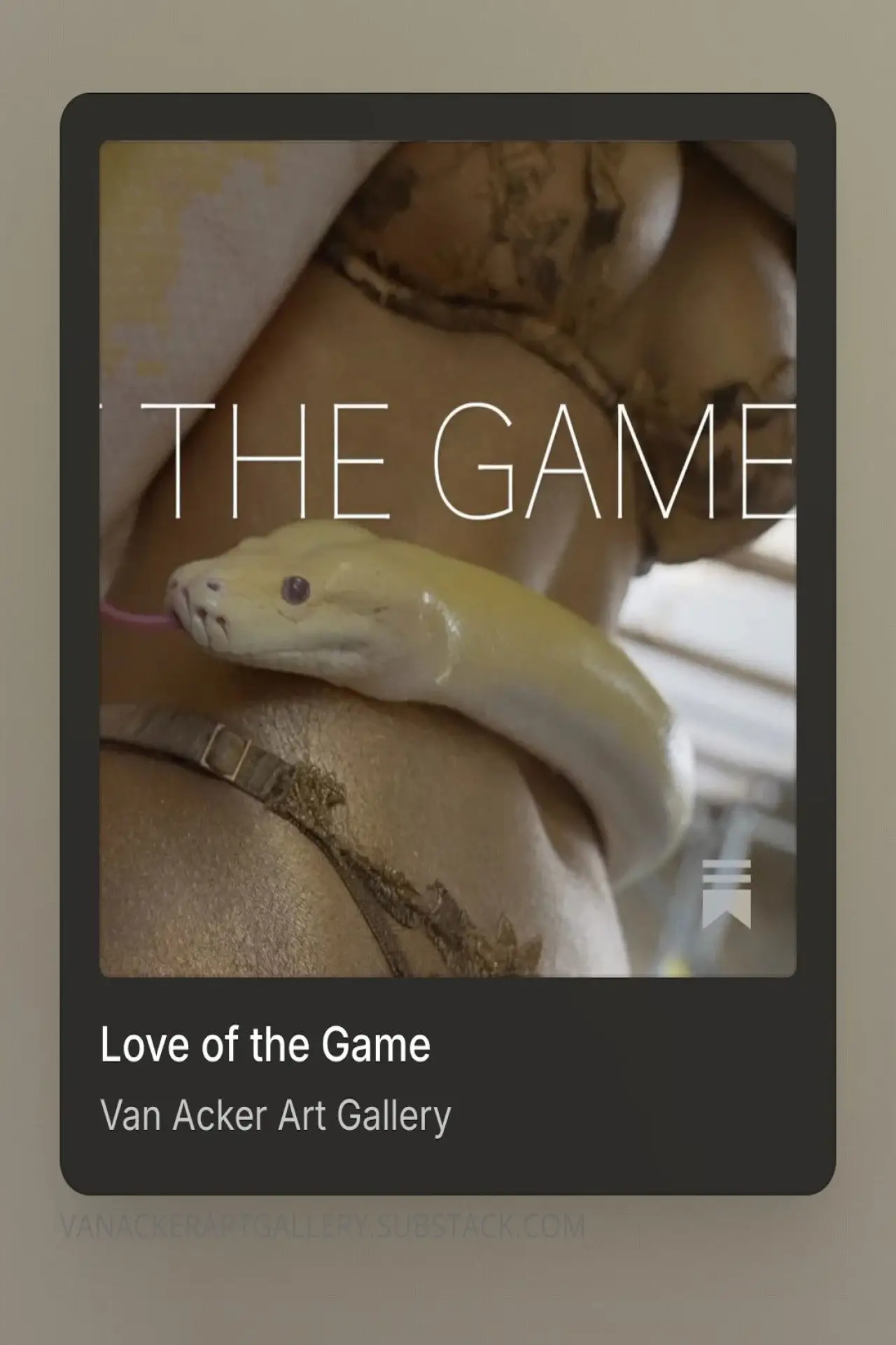 Movie poster "Love of the Game"