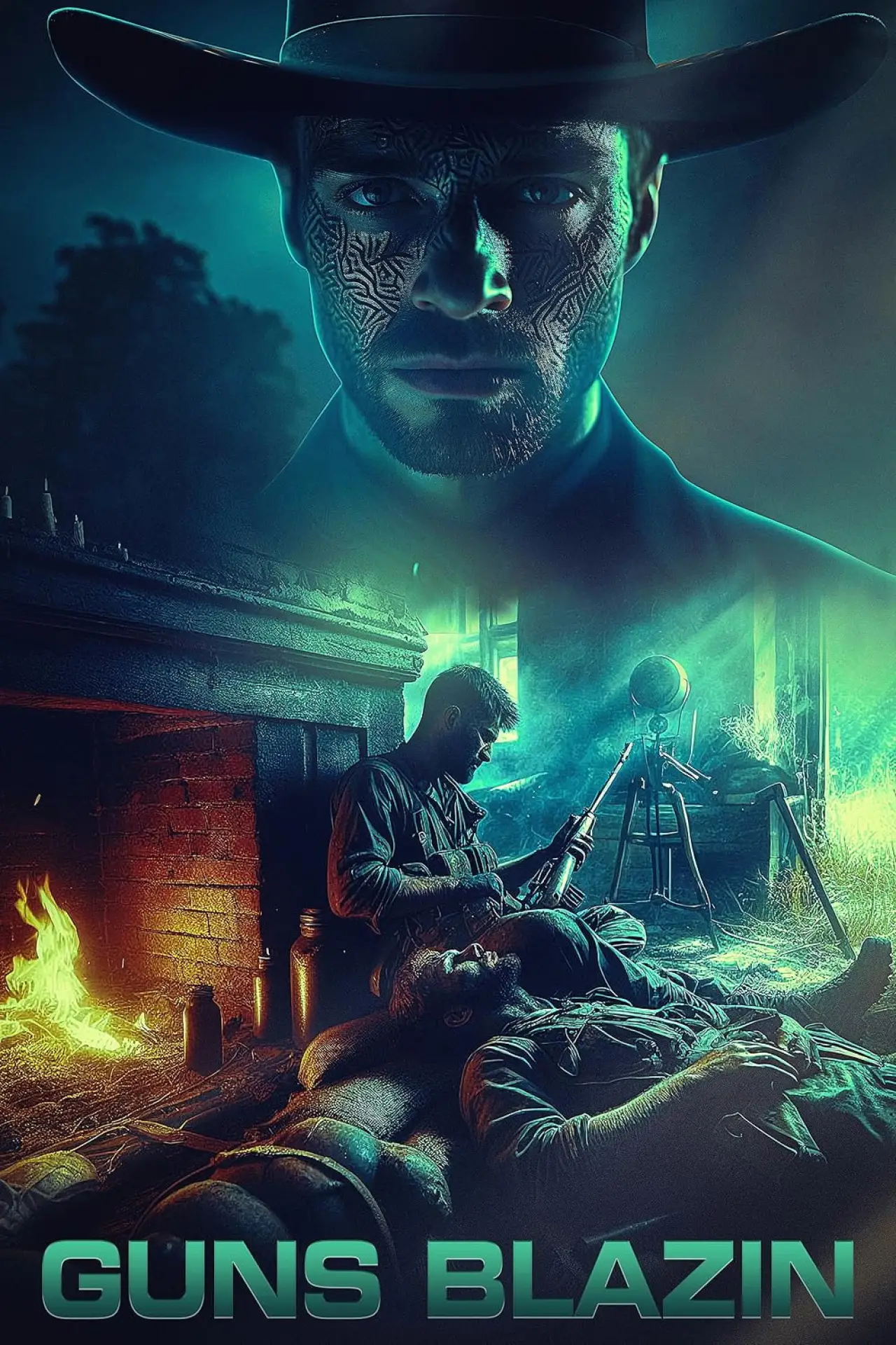 Movie poster "Guns Blazin"