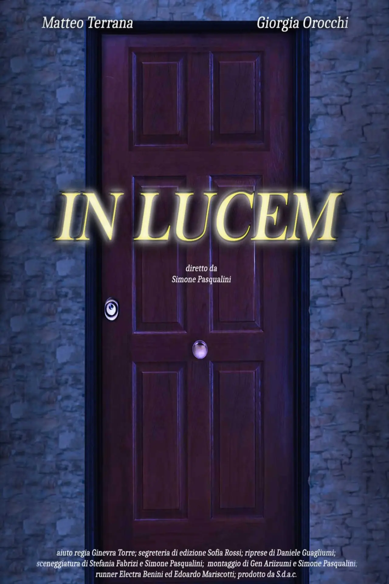Movie poster "In Lucem"