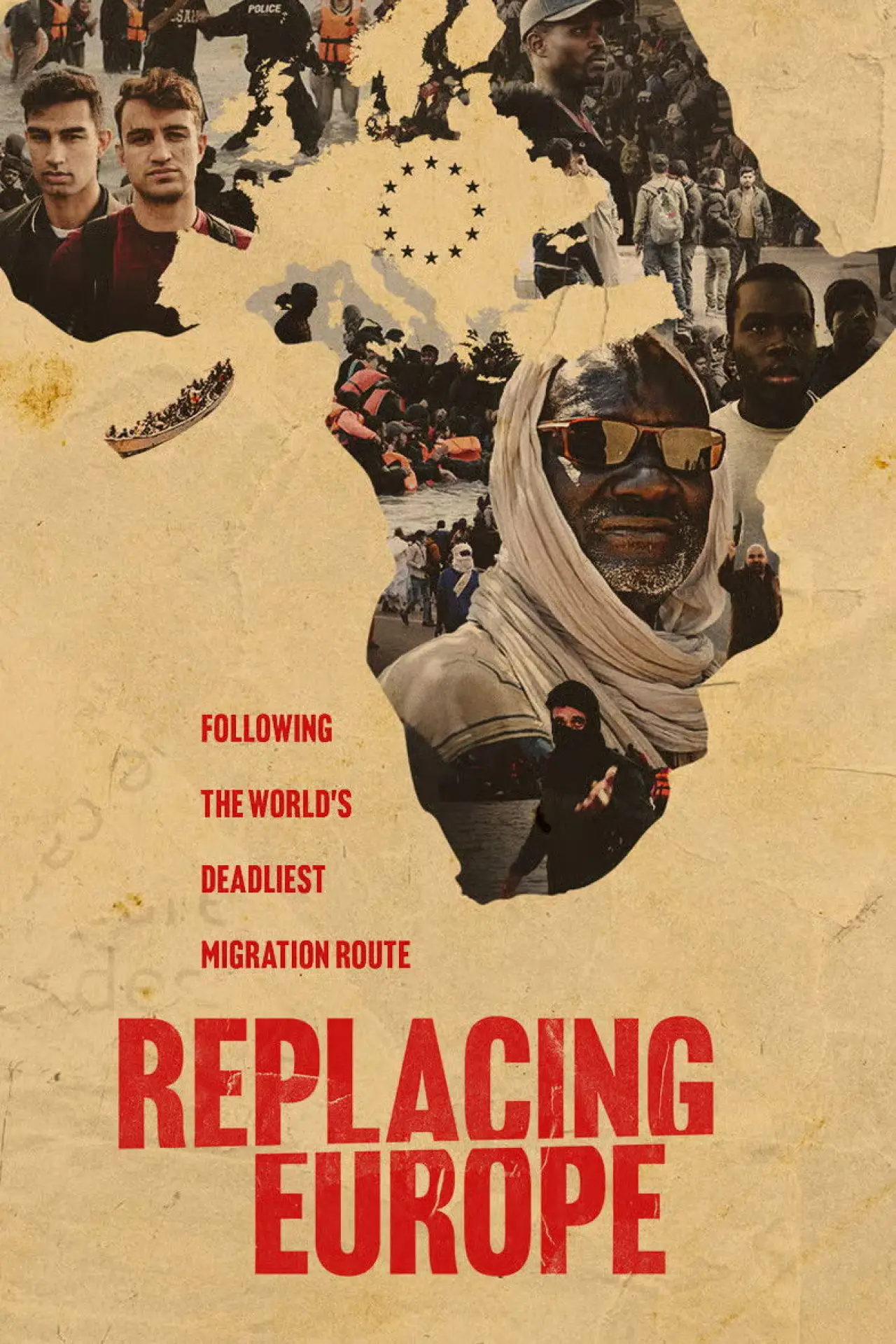 Movie poster "Replacing Europe: Following the World