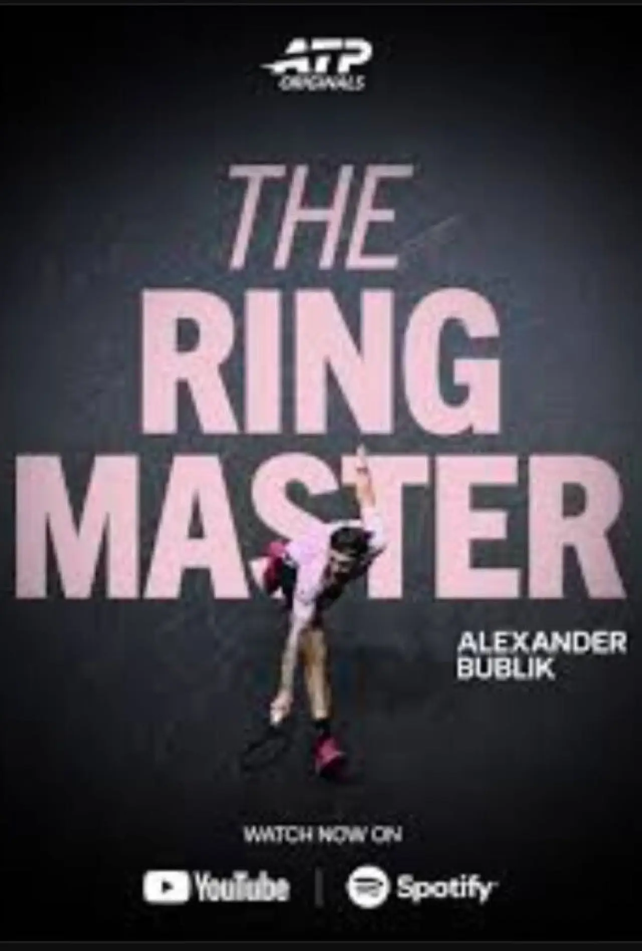 Movie poster "Alexander Bublik: The Ringmaster"
