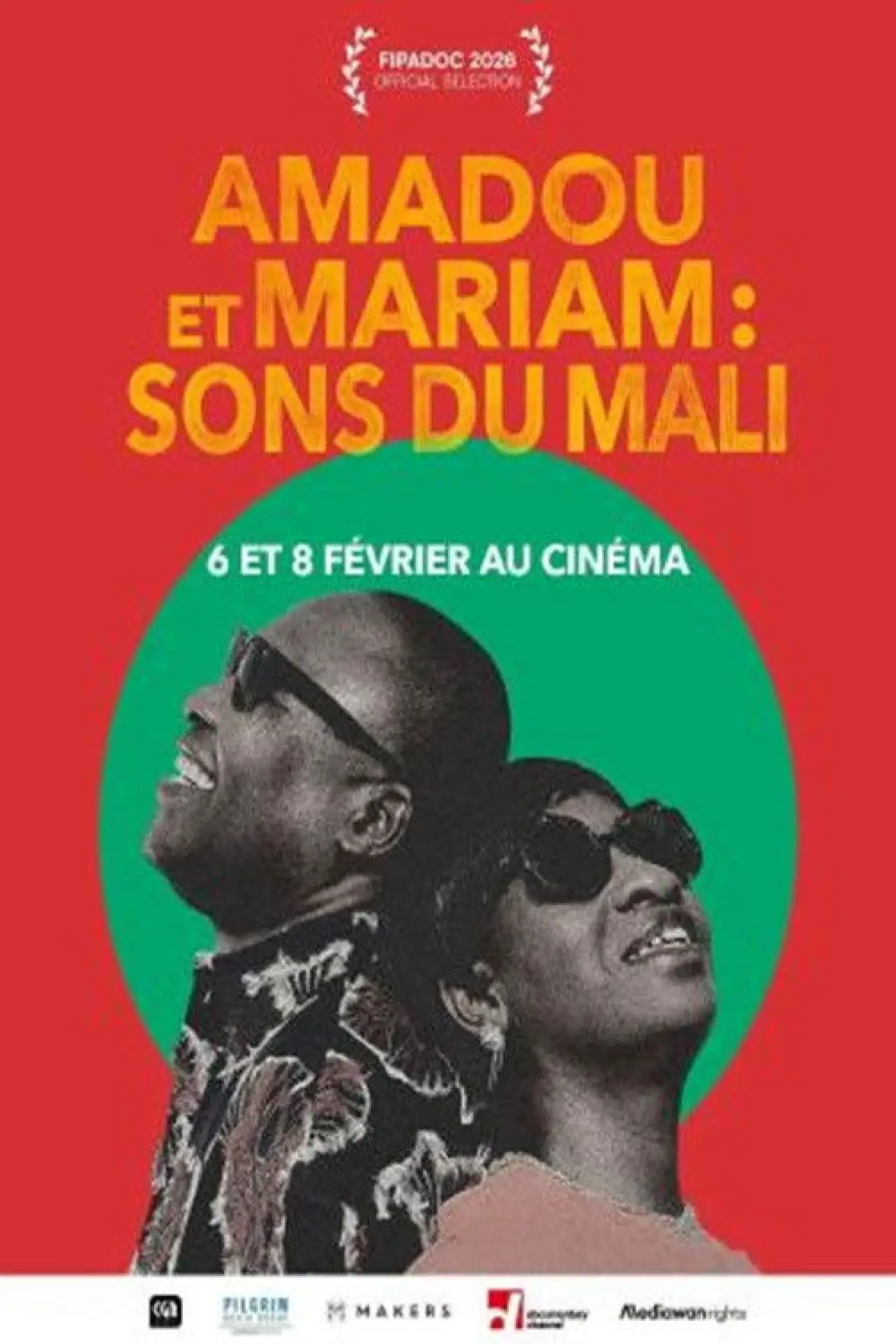 Movie poster "Amadou & Mariam: The Blind Couple from Mali"