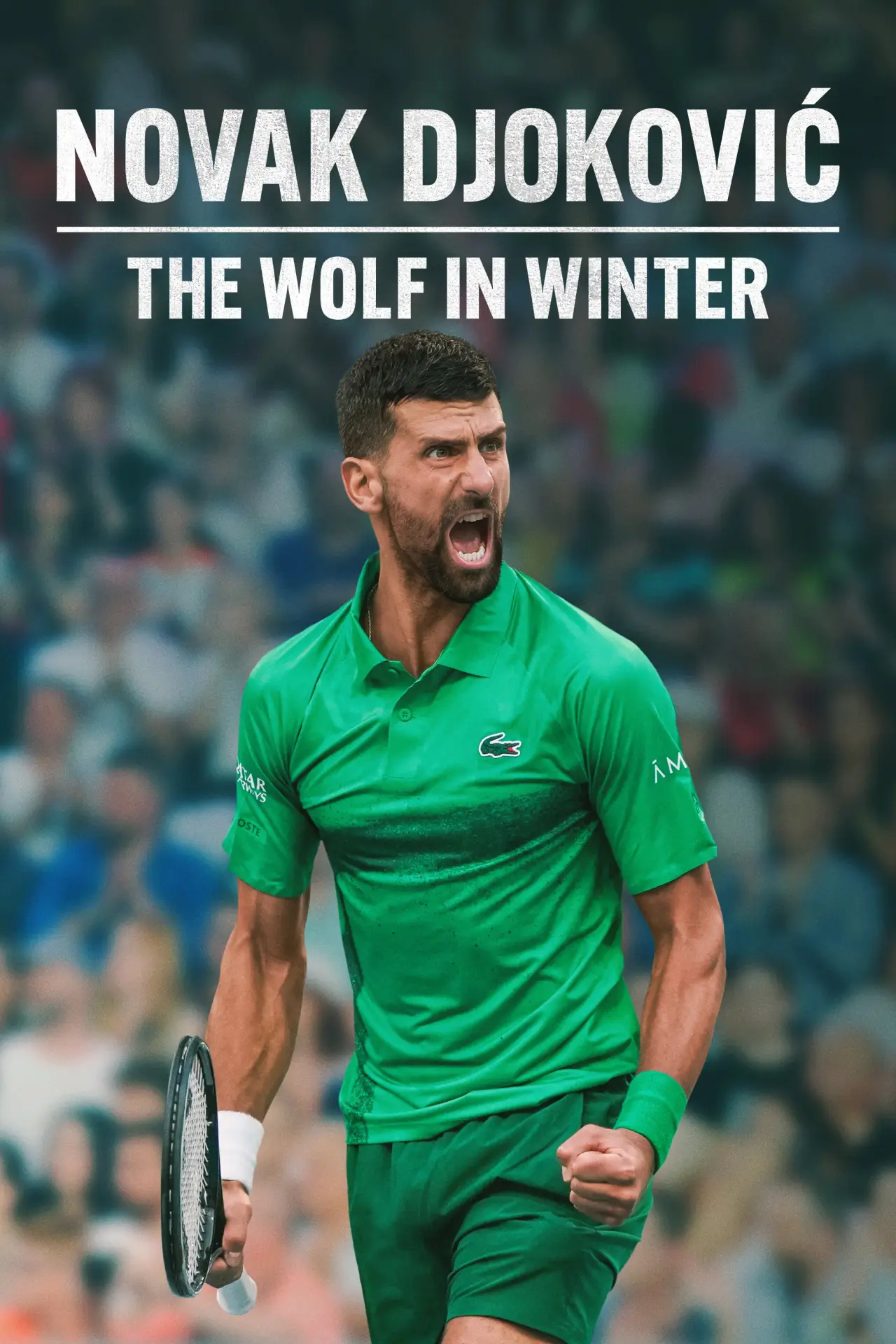 Movie poster "Novak Djokovic: The Wolf in Winter"