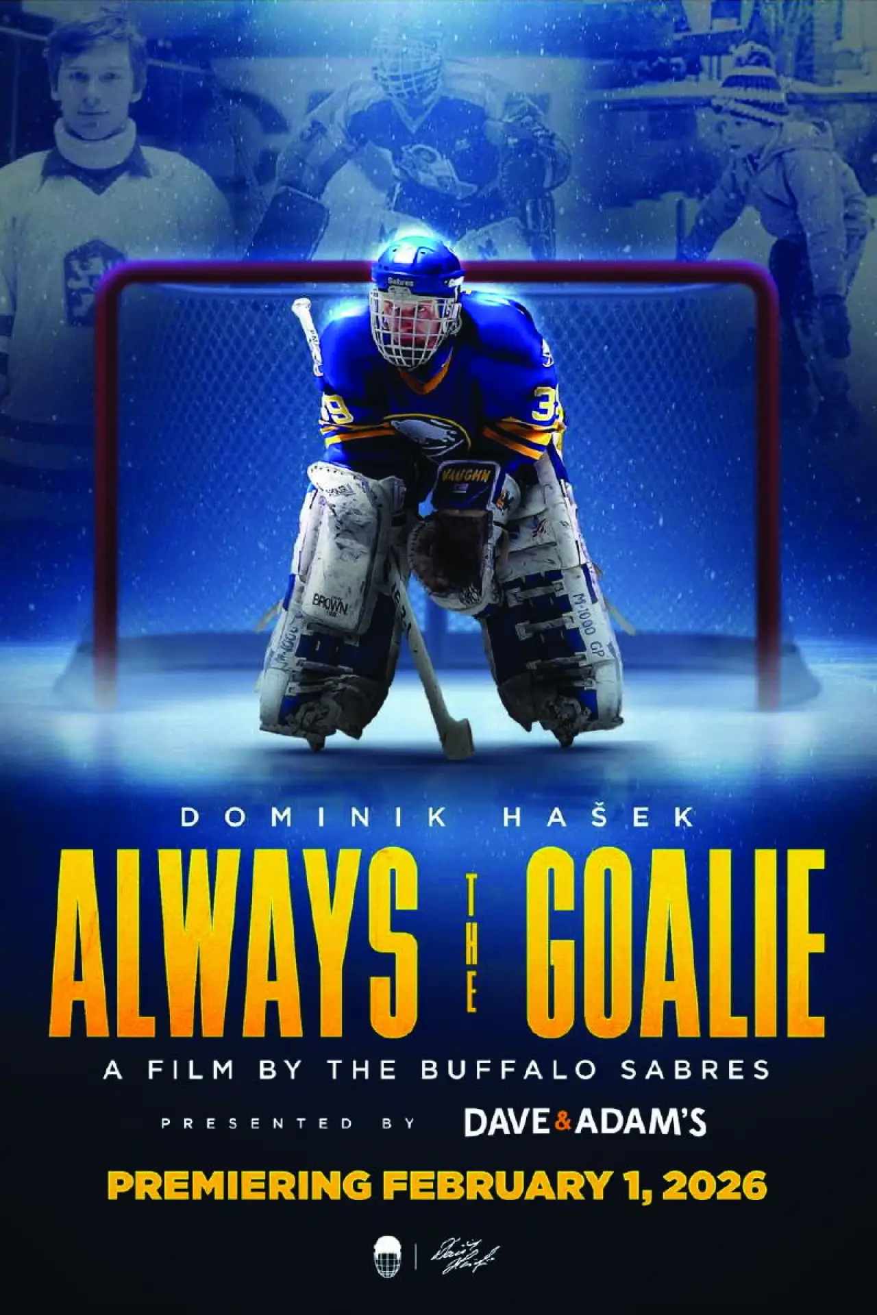 Movie poster "Dominik Hašek: Always the Goalie"