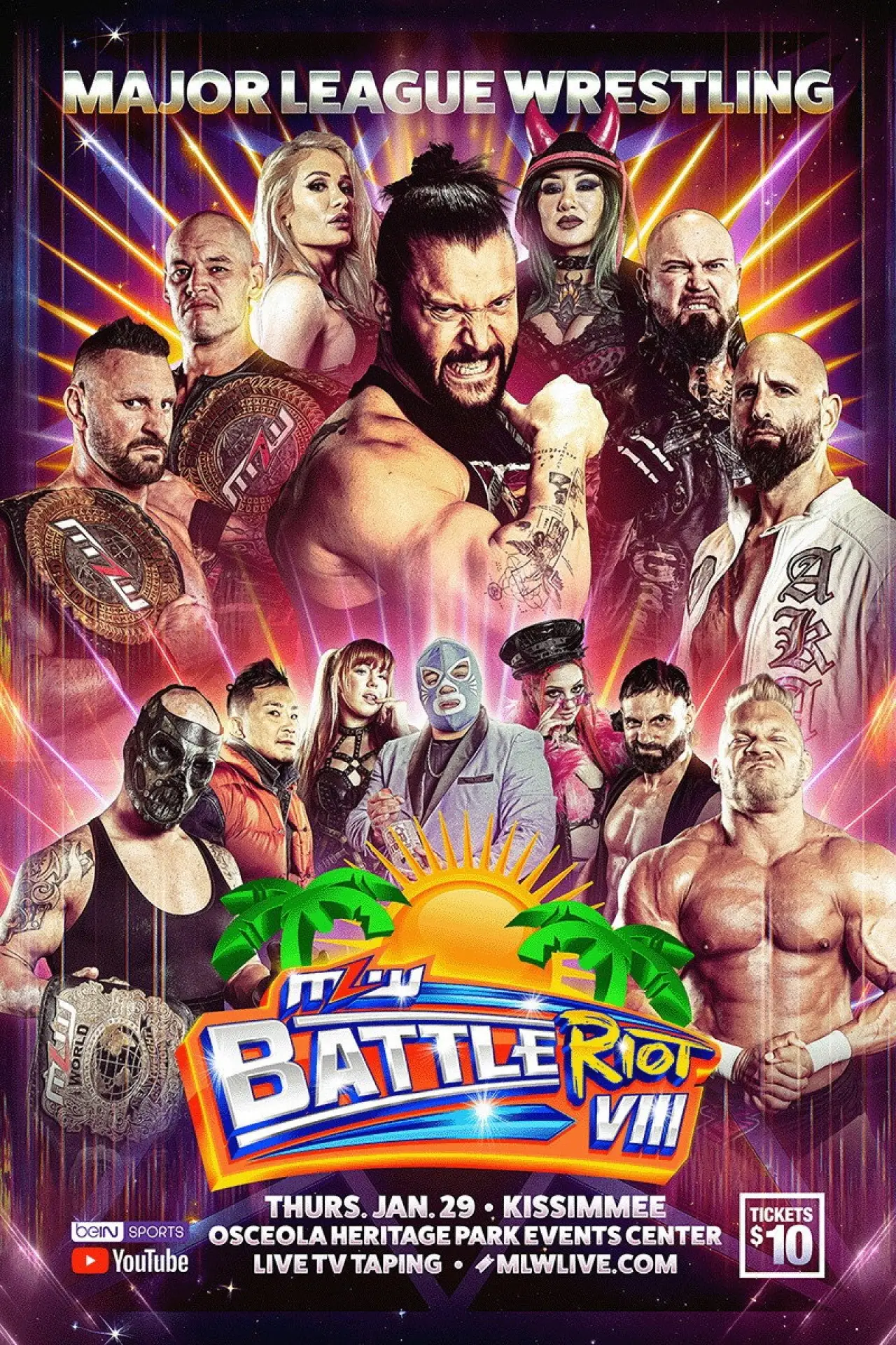 Movie poster "MLW Battle Riot VIII"