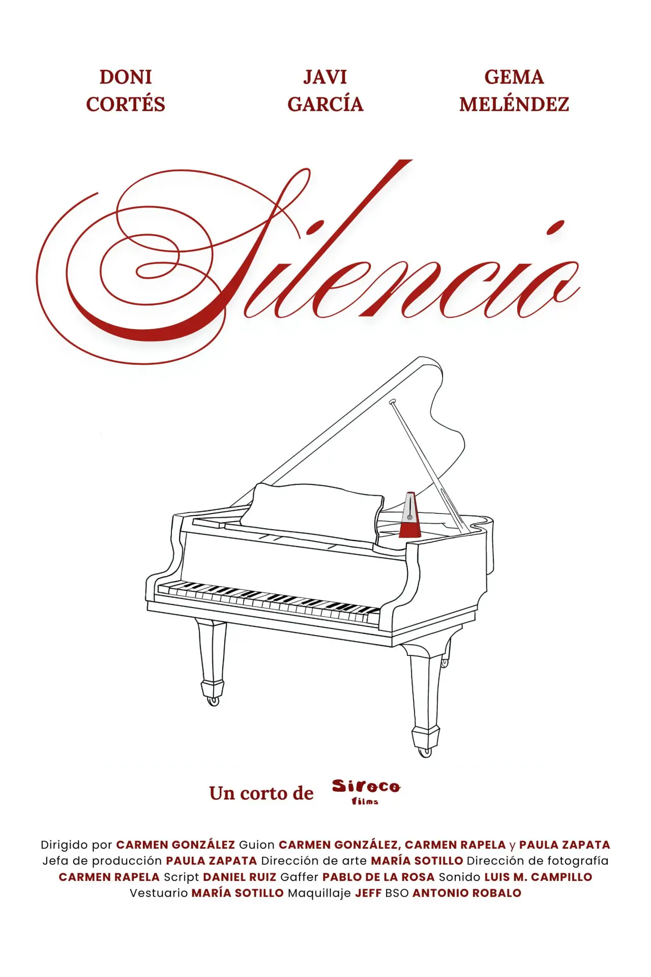 Movie poster "Silencio"