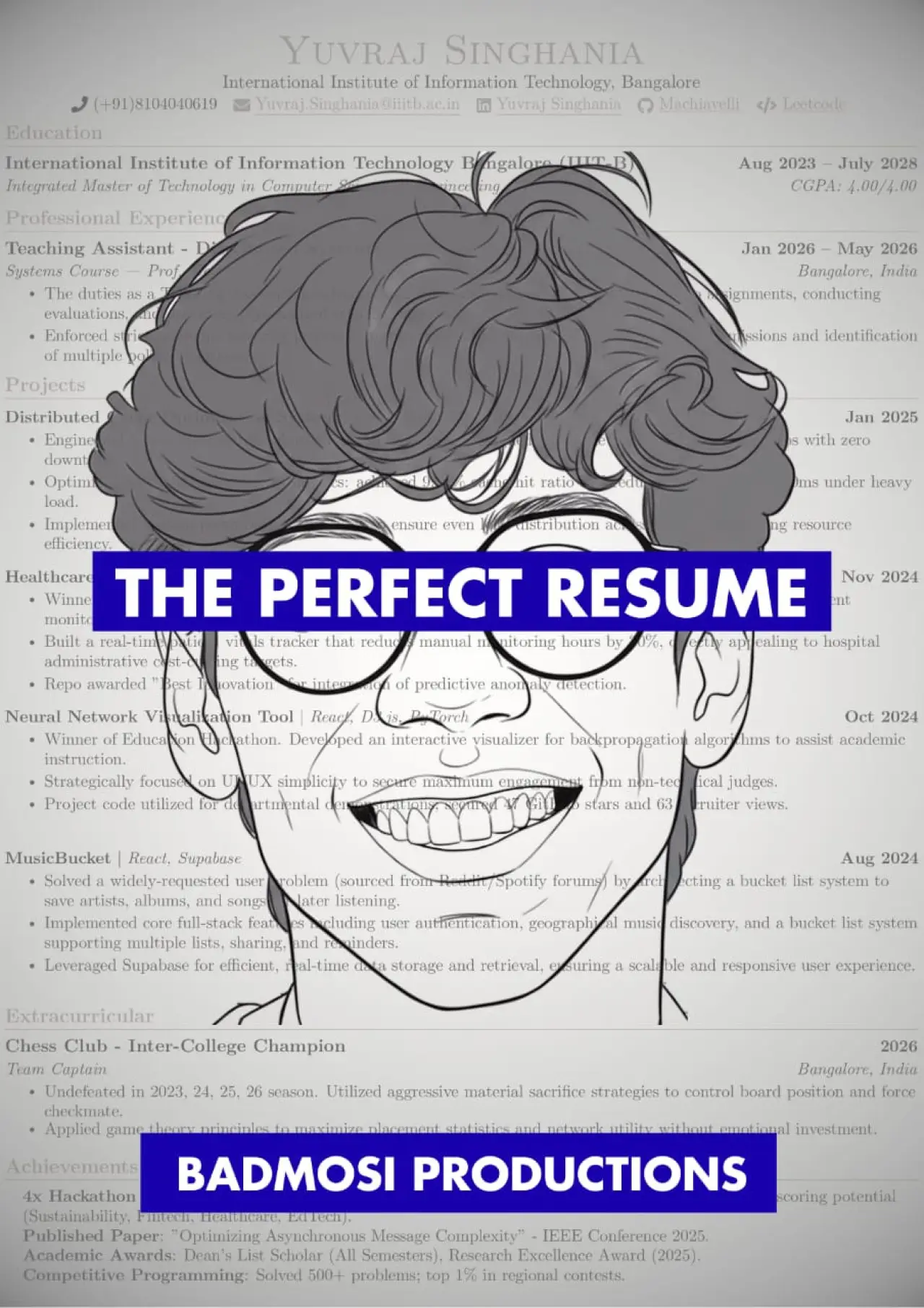 Movie poster "The Perfect Resume"