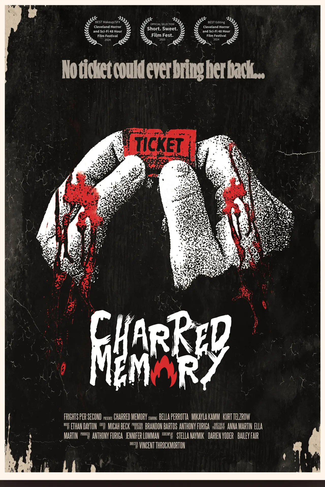 Movie poster "Charred Memory"