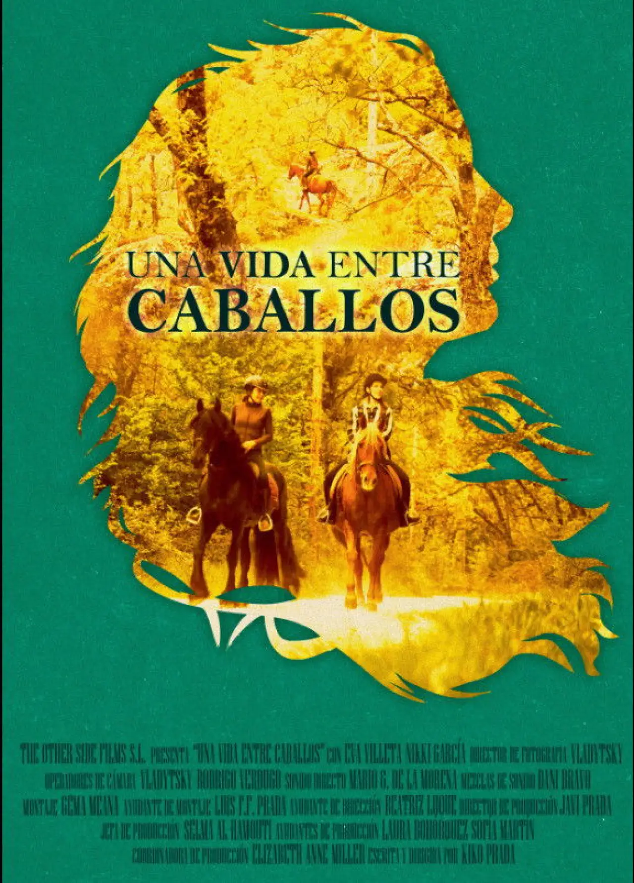 Movie poster "Una Vida entre caballos"