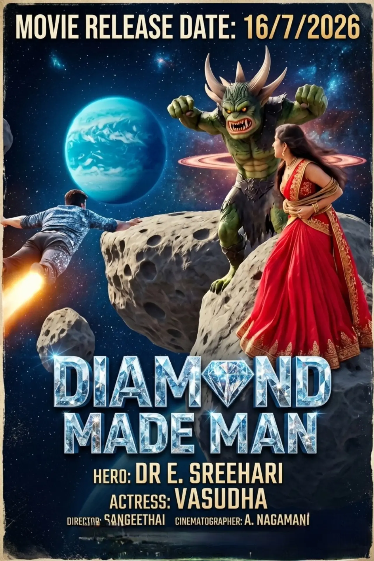 Movie poster "Diamond Made Man"