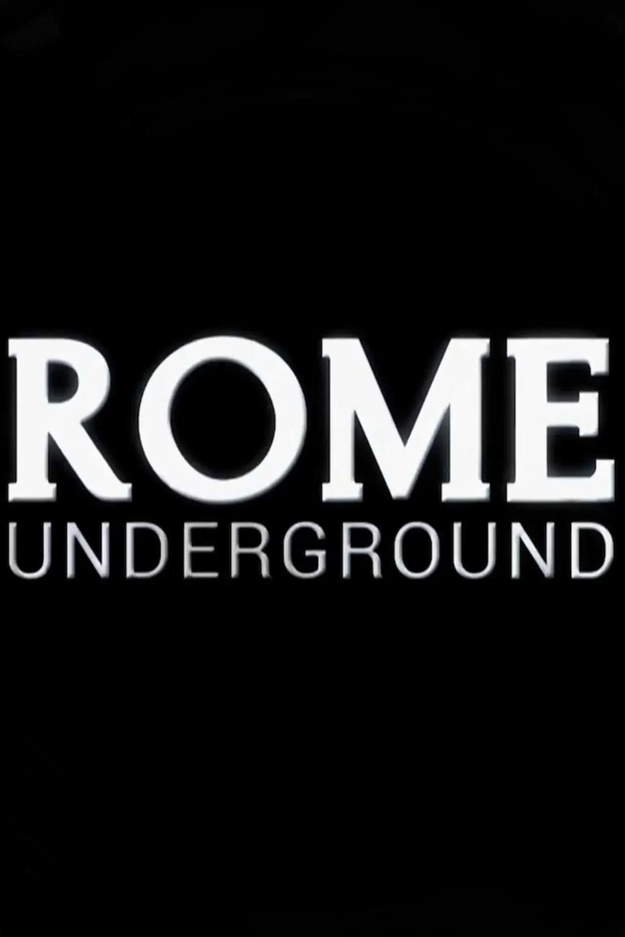 Movie poster "Rome Underground"