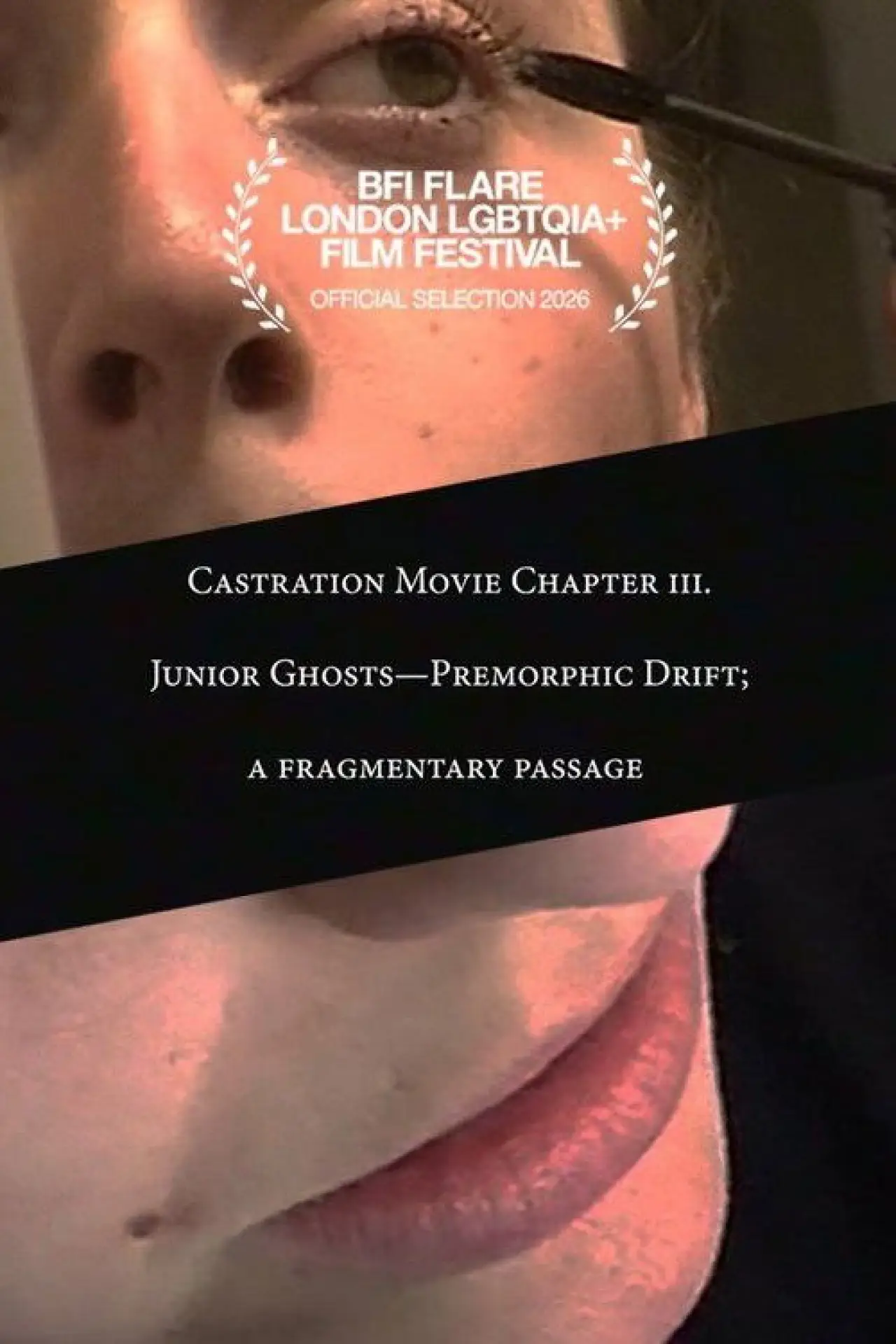 Movie poster "Castration Movie Chapter iii.ii Junior Ghosts—Premorphic Drift; a fragmentary passage"