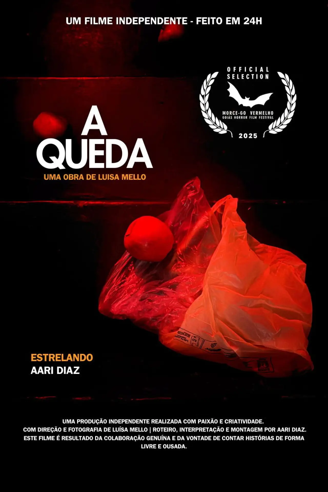 Movie poster "A queda"