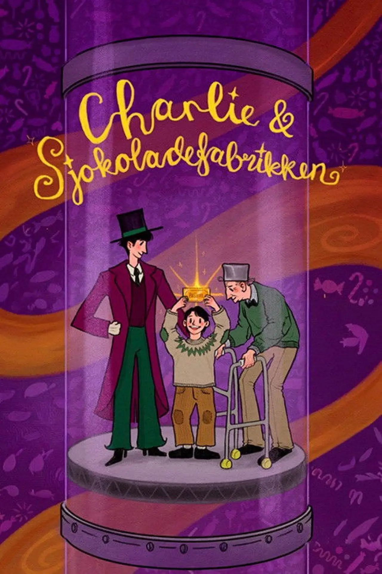 Movie poster "Charlie og Sjokoladefabrikken"