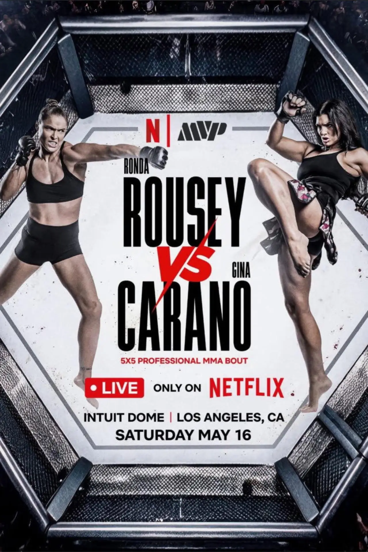 Movie poster "Ronda Rousey vs. Gina Carano"