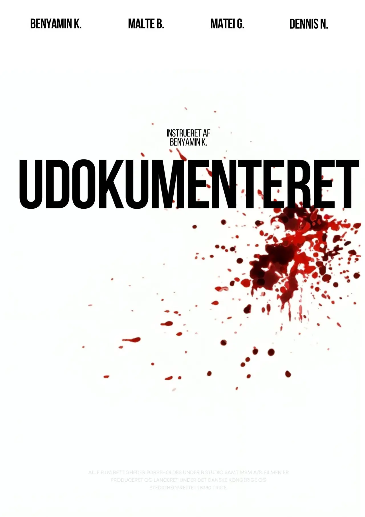 Movie poster "Udokumenteret"