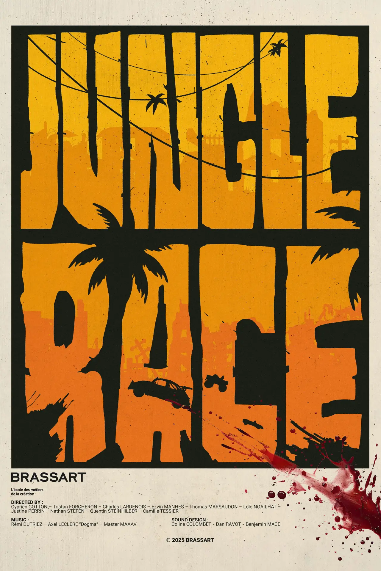 Movie poster "Jungle Race"