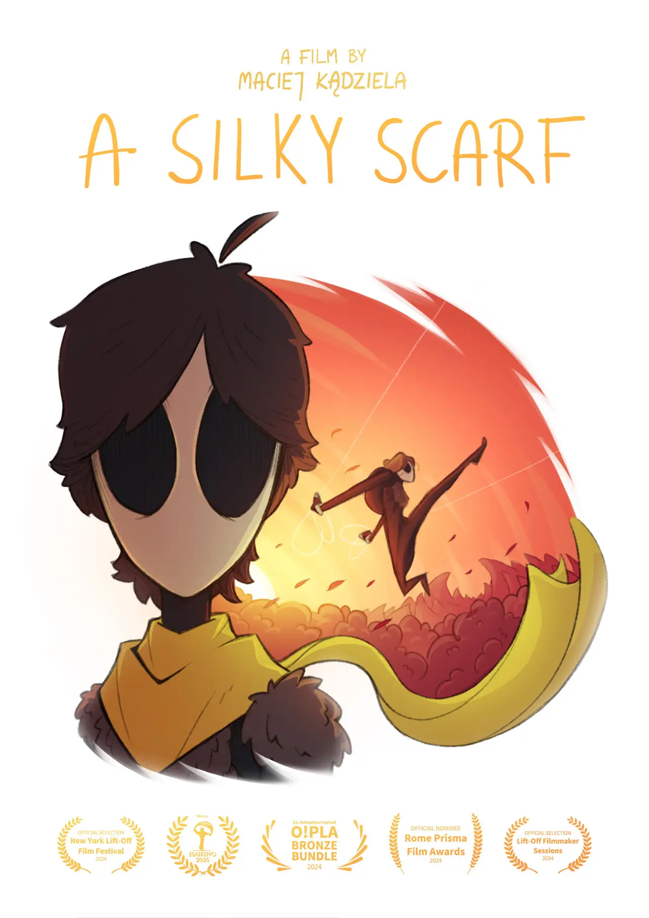 Movie poster "A Silky Scarf"