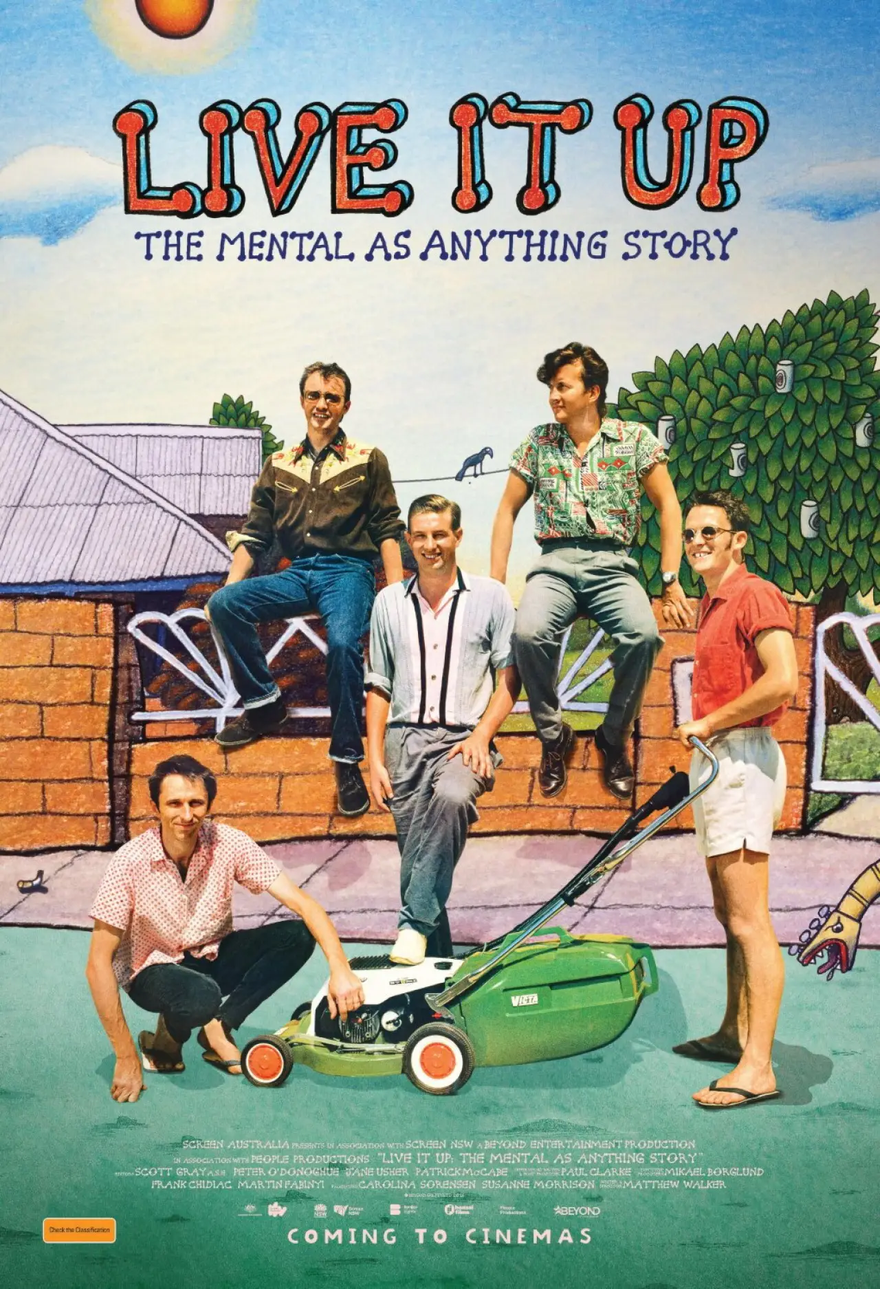 Movie poster "Live It Up: The Mental As Anything Story"