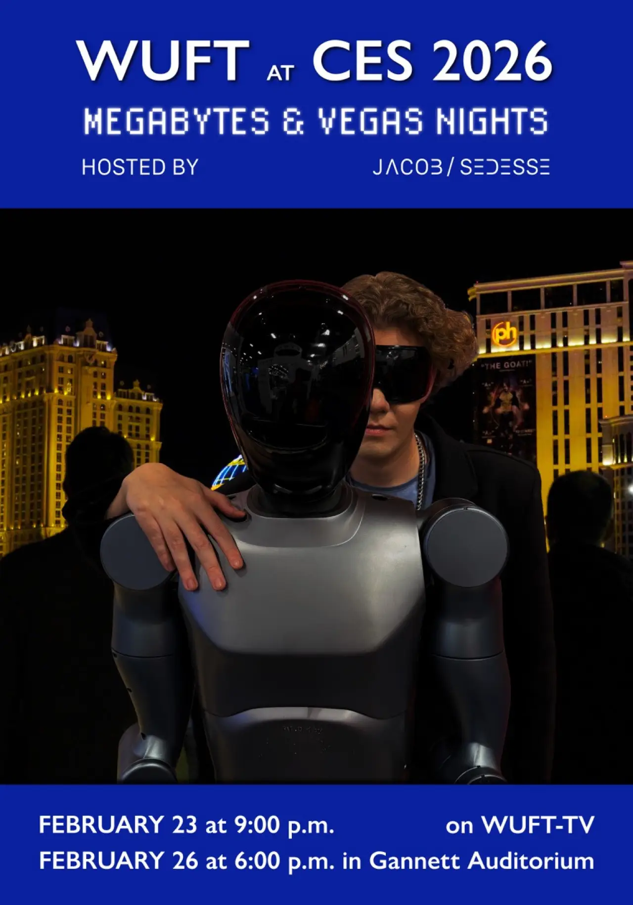 Movie poster "WUFT at CES 2026: Megabytes and Vegas Nights"