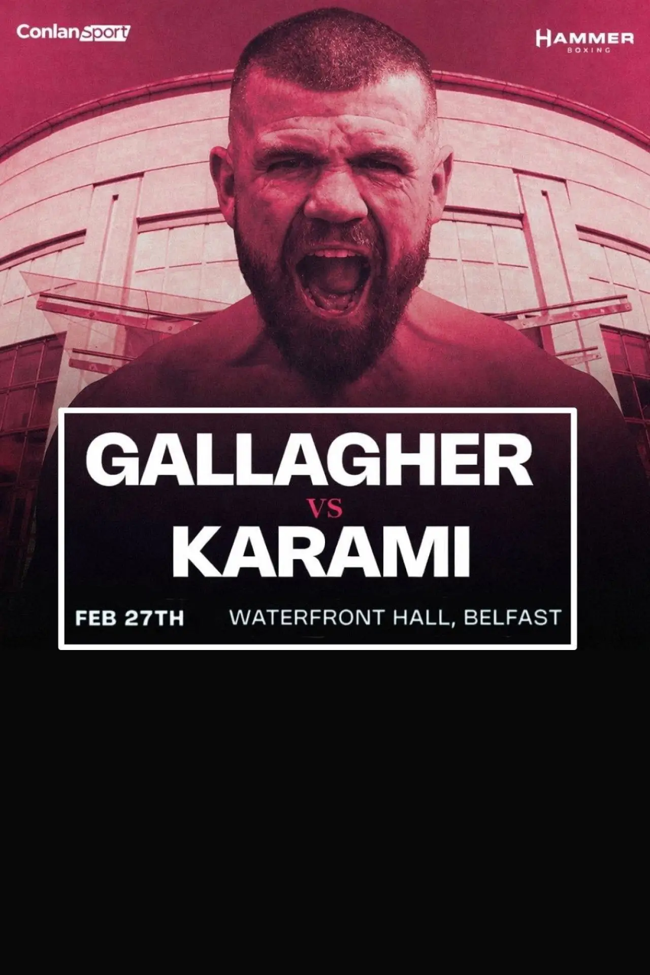 Movie poster "Paddy Gallagher vs. Bahadur Karami"