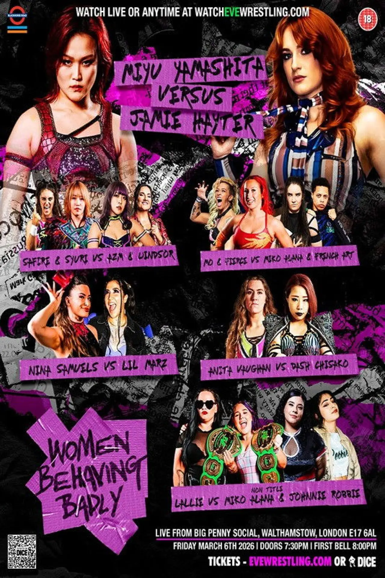 Movie poster "EVE 145: Women Behaving Badly"