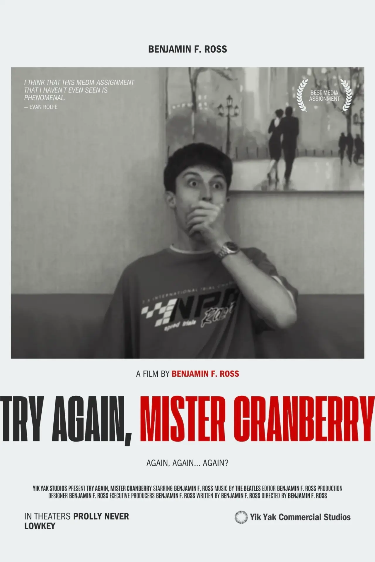 Movie poster "Try Again, Mister Cranberry"
