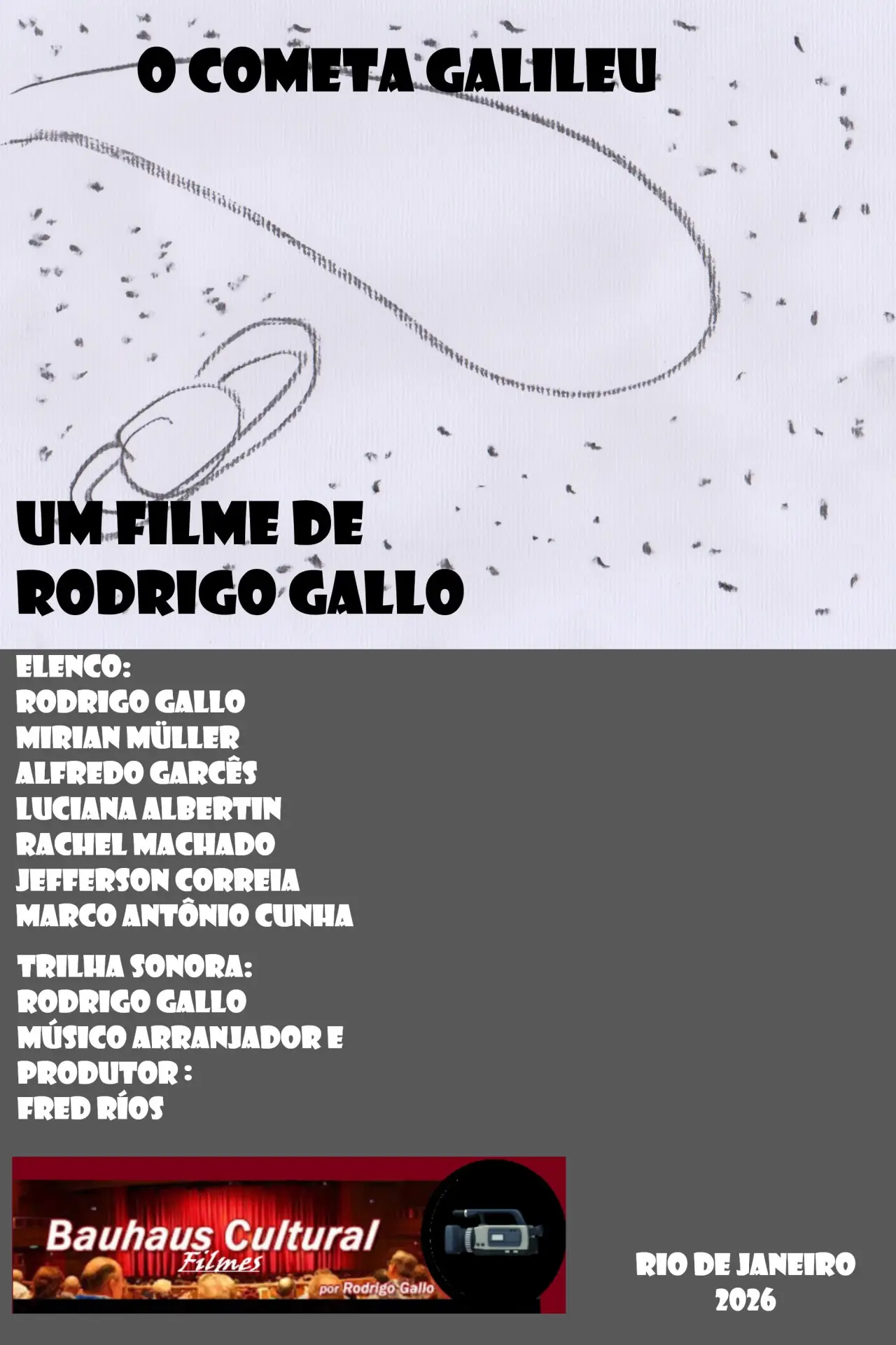 Movie poster "O Cometa Galileu"