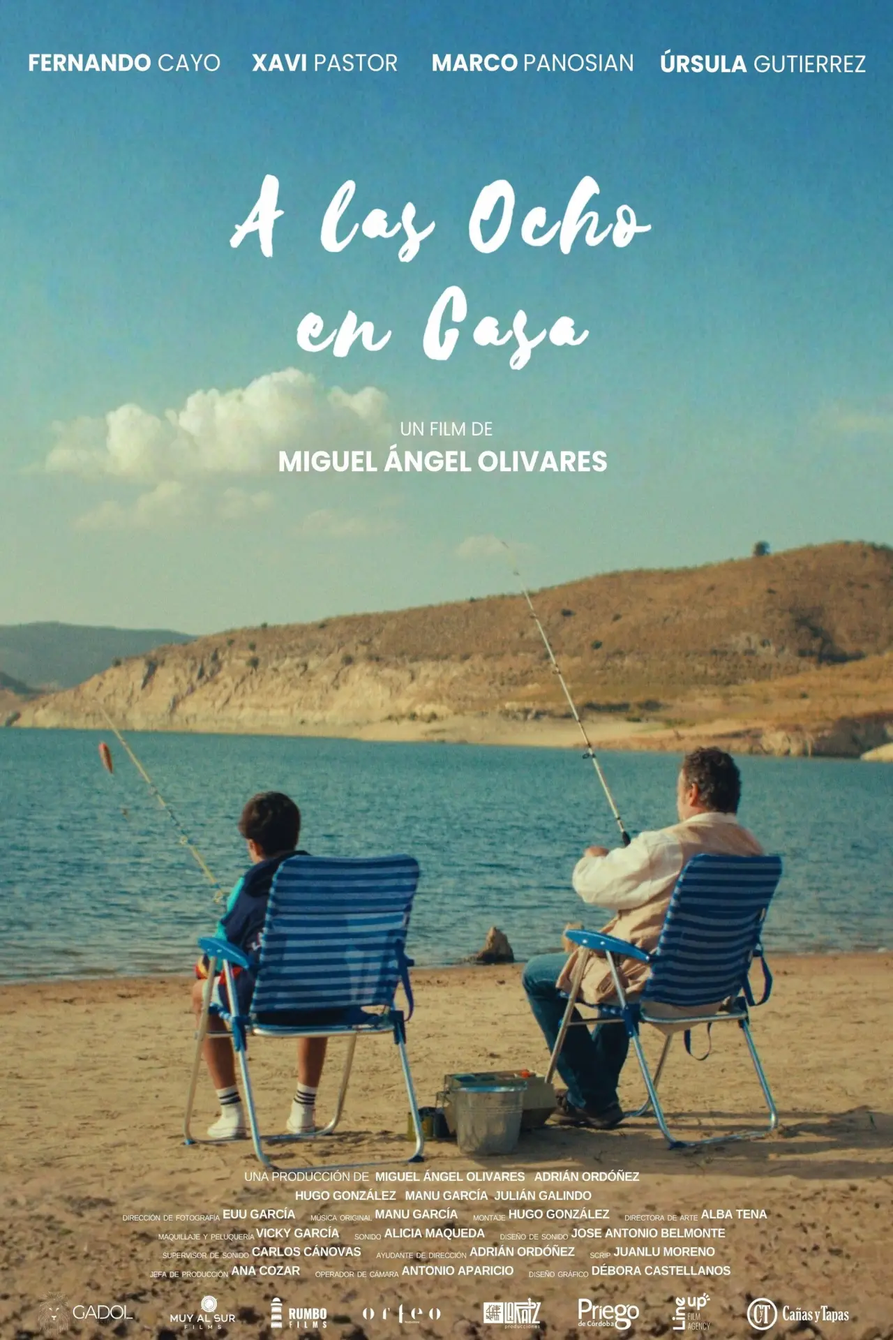 Movie poster "A las ocho en casa"