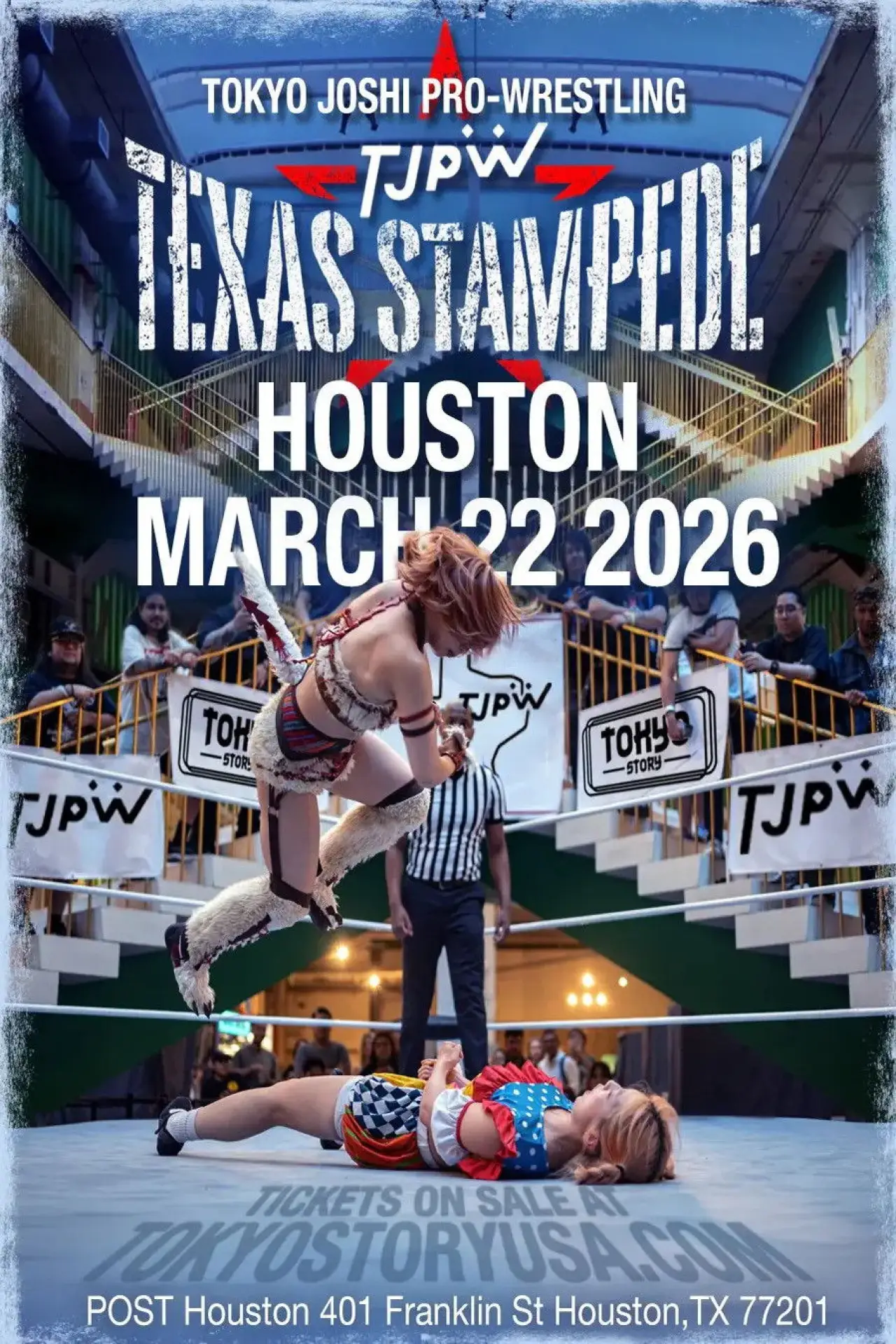 Movie poster "TJPW Texas Stampede in Houston"