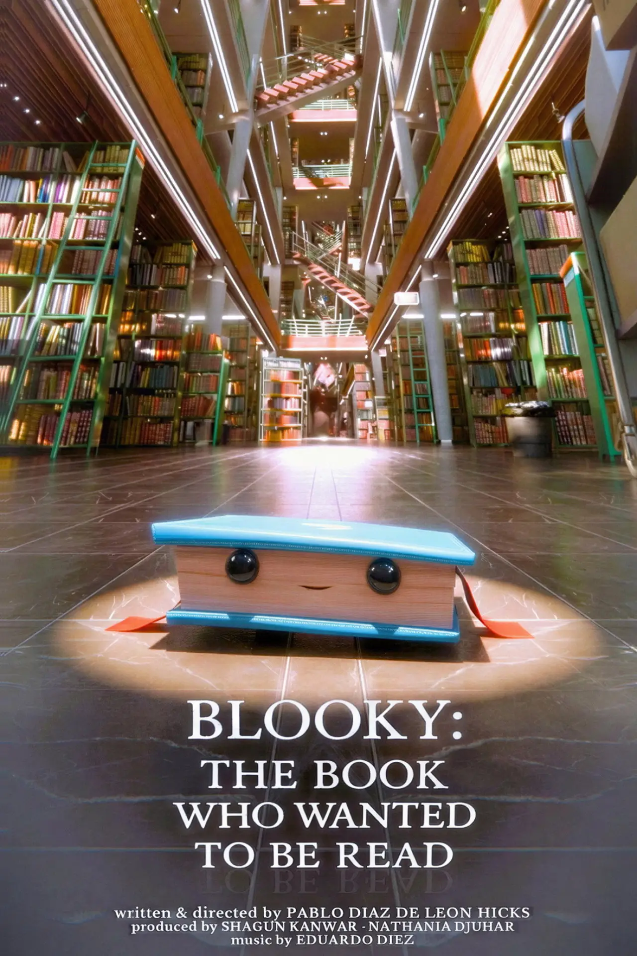 Movie poster "Blooky: The Book Who Wanted To Be Read"