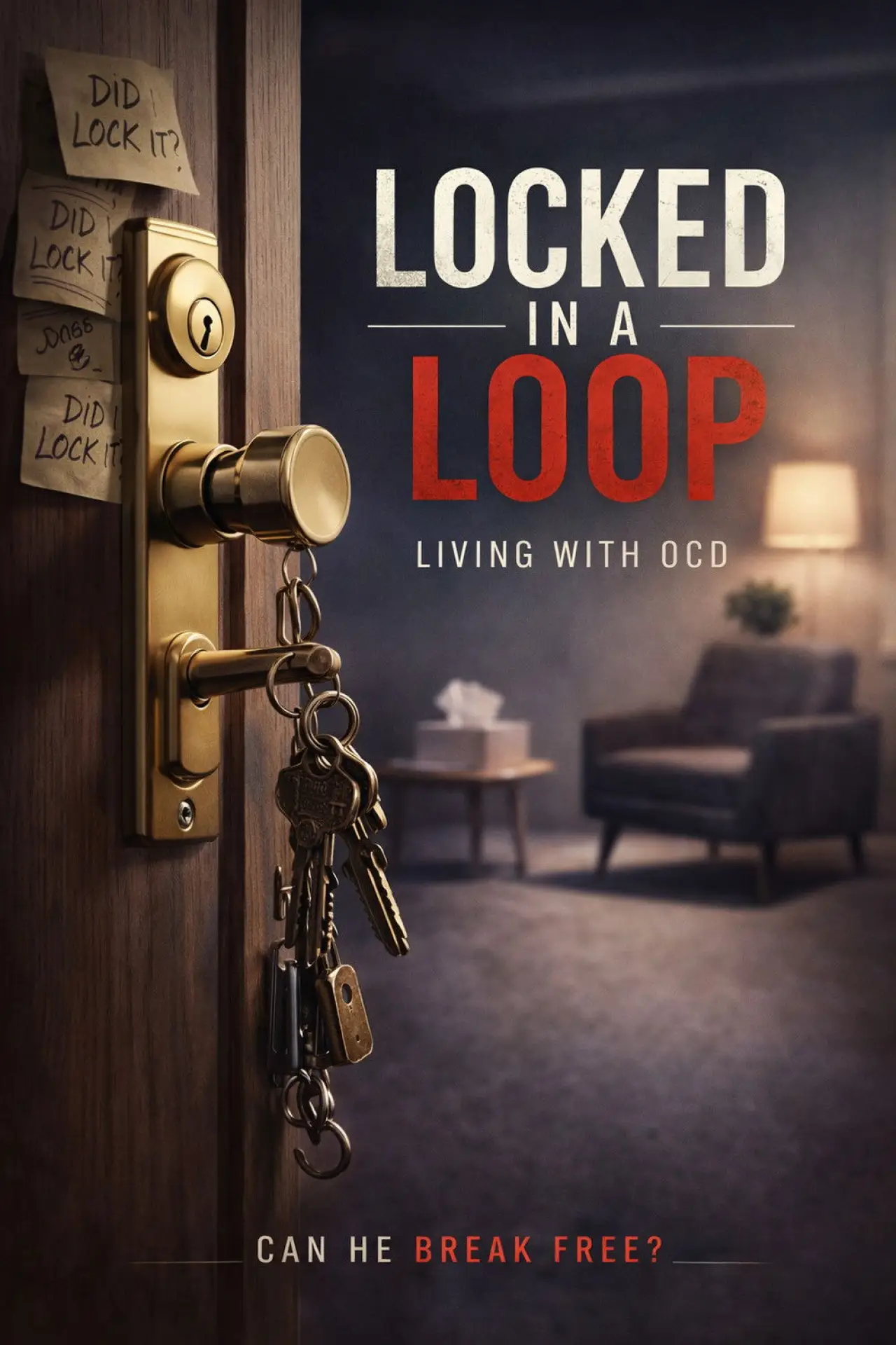 Movie poster "Locked in a Loop: Living with OCD"