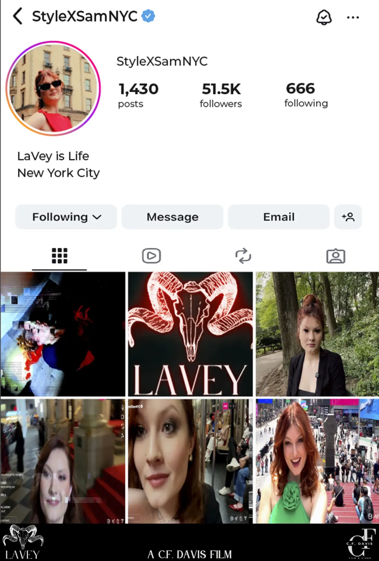 Movie poster "LaVey"
