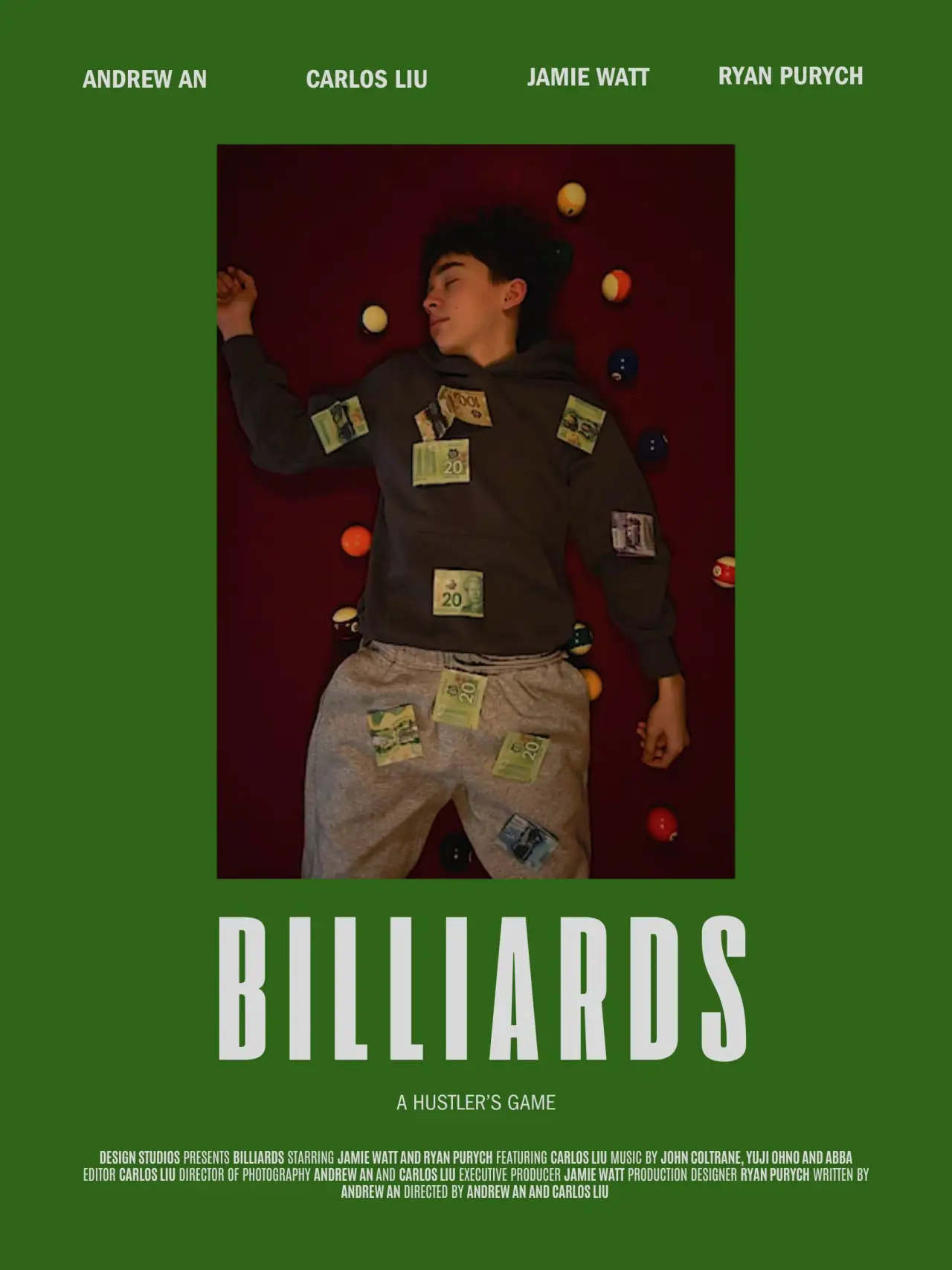 Movie poster "Billiards"
