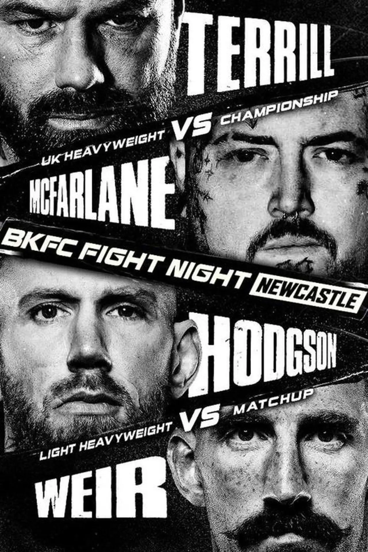 Movie poster "BKFC Fight Night Newcastle 2026: Mick Terrill vs Jay McFarlane"