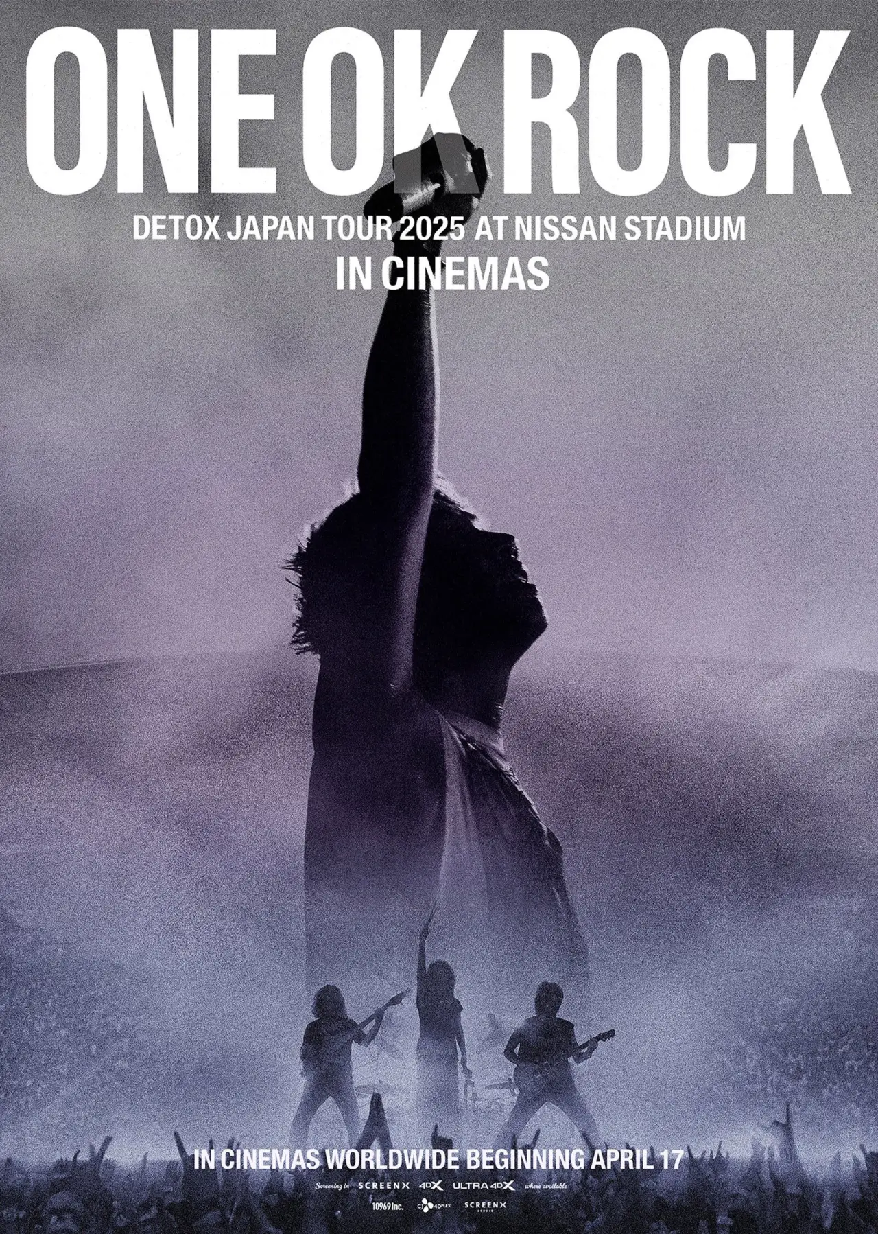 Movie poster "ONE OK ROCK DETOX JAPAN TOUR AT NISSAN STADIUM 2025 IN CINEMAS"
