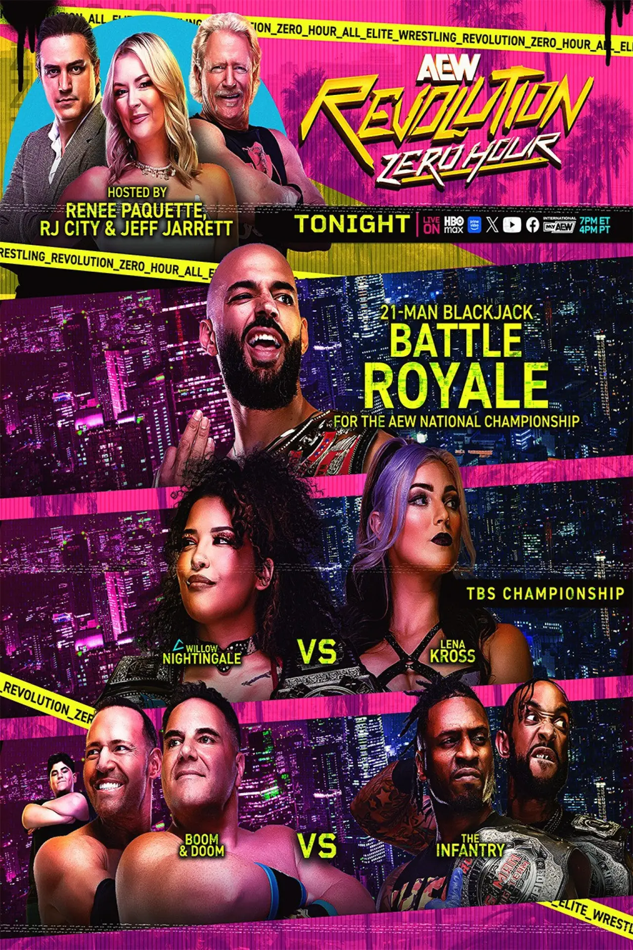 Movie poster "AEW Revolution 2026: Zero Hour"
