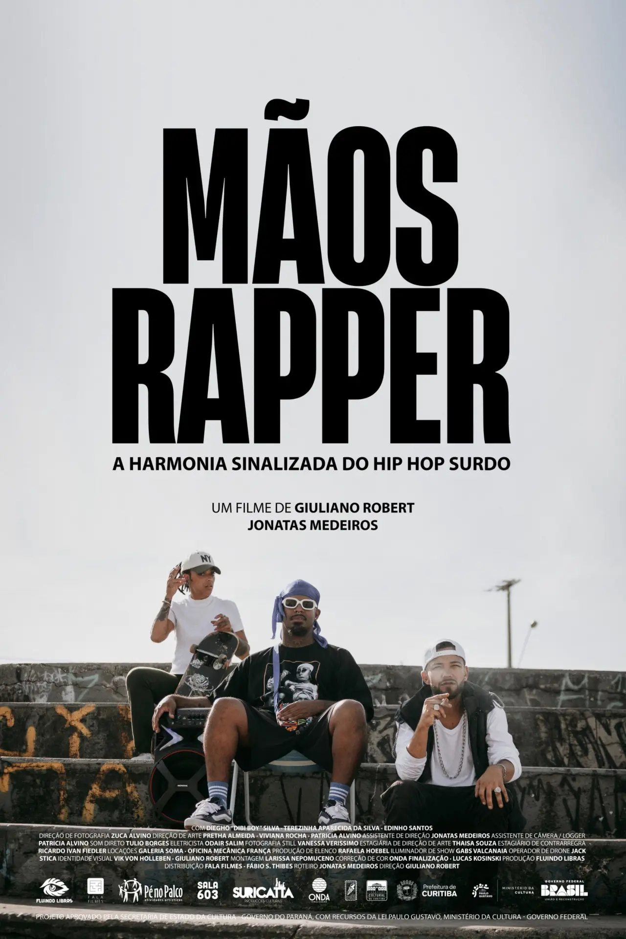 Movie poster "Mãos Rapper: A Harmonia Sinalizada do Hip Hop Surdo"