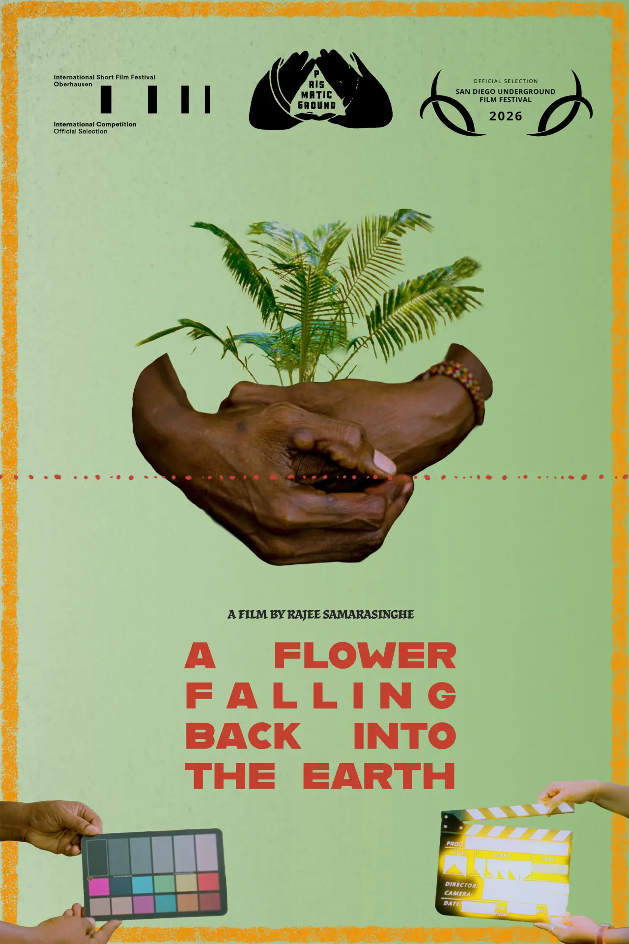 Movie poster "A Flower Falling Back Into the Earth"