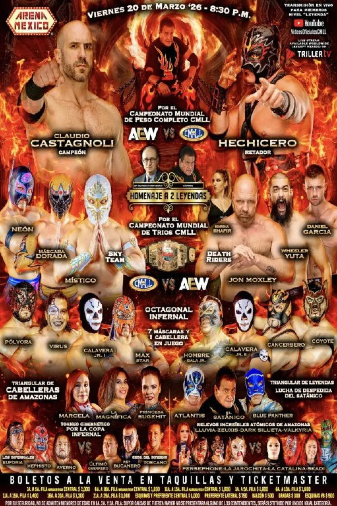 Movie poster "CMLL Homenaje a 2 Leyendas 2026"