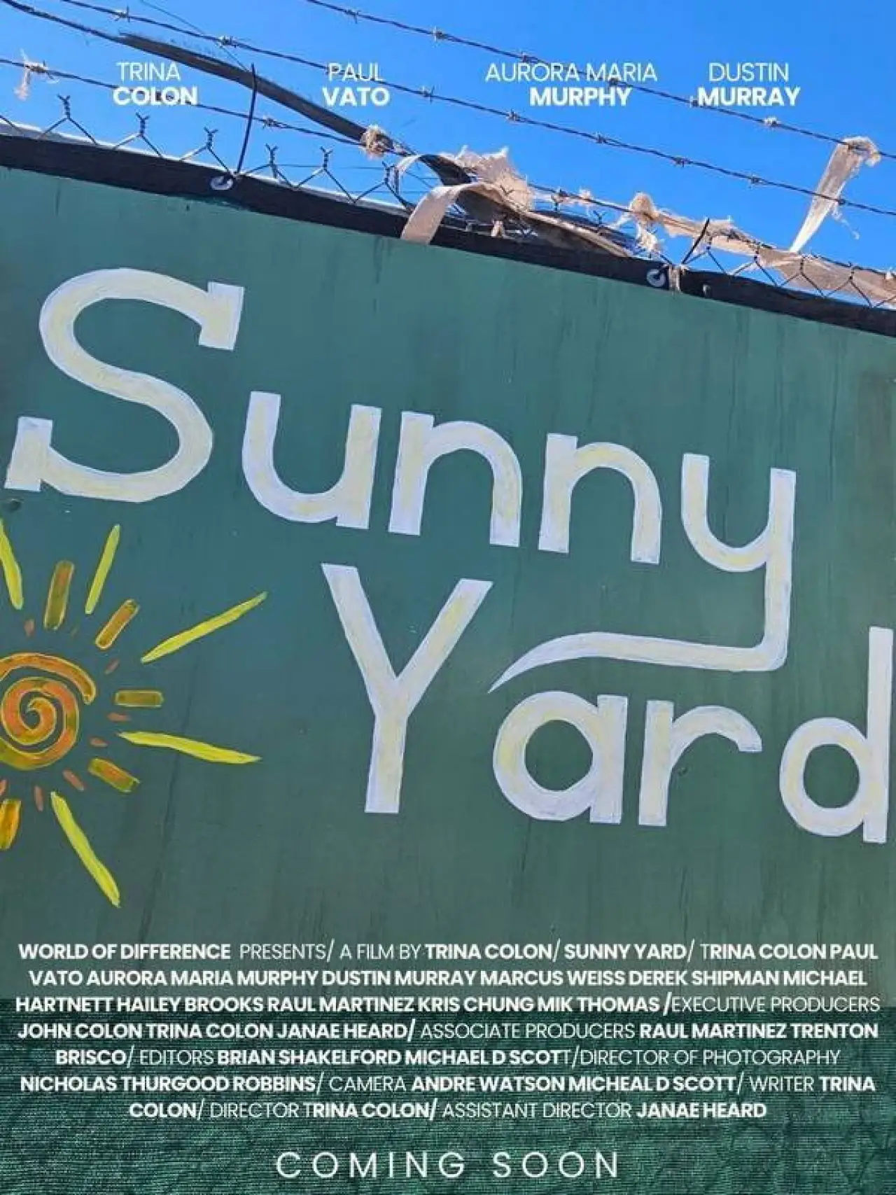 Movie poster "Sunny Yard"