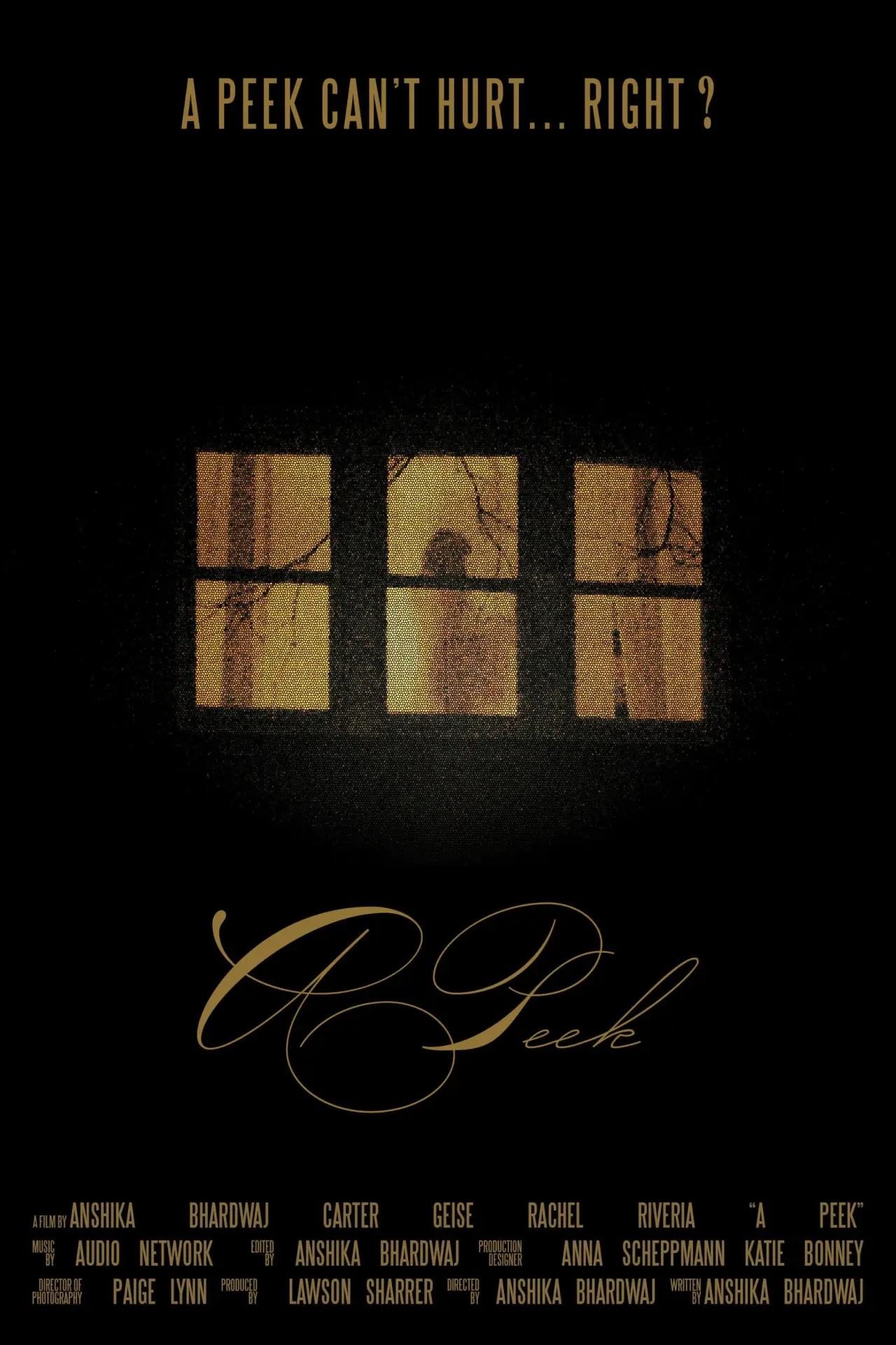 Movie poster "A Peek"