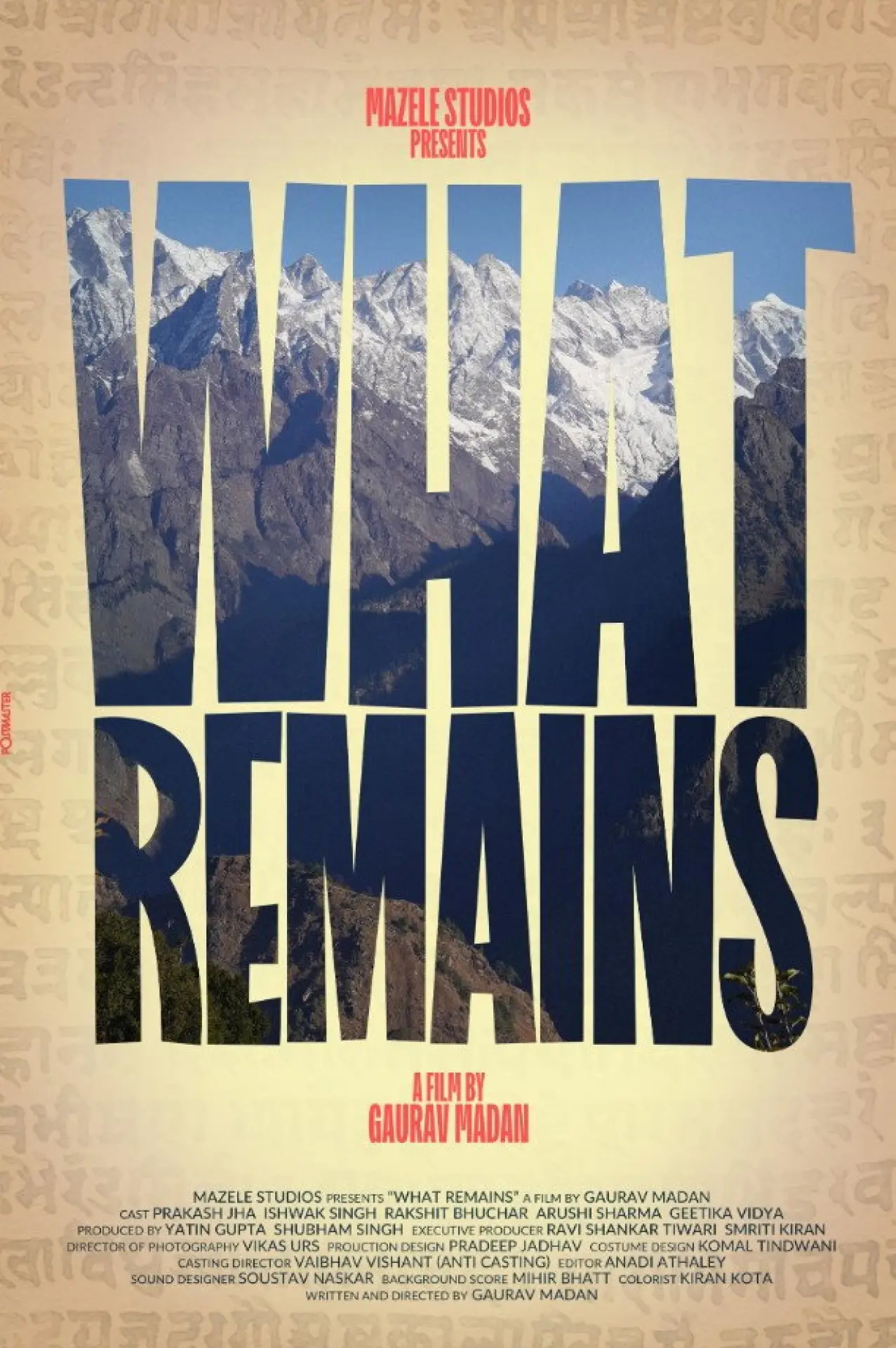 Movie poster "What Remains"