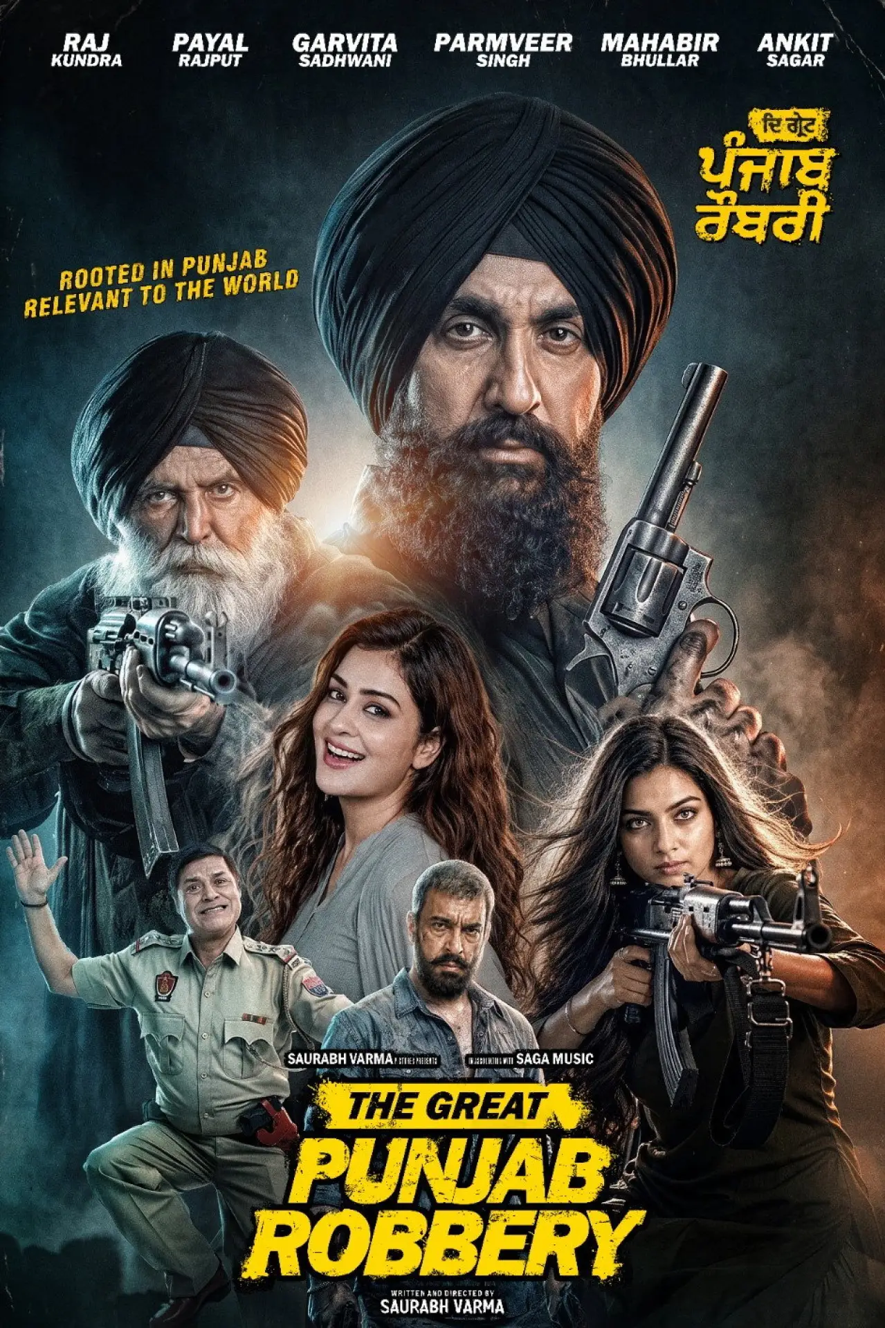 Movie poster "The Great Punjab Robbery"
