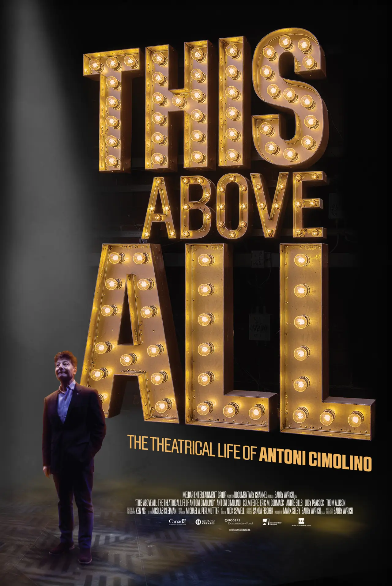 Movie poster "This Above All: The Theatrical Life of Antoni Cimolino"