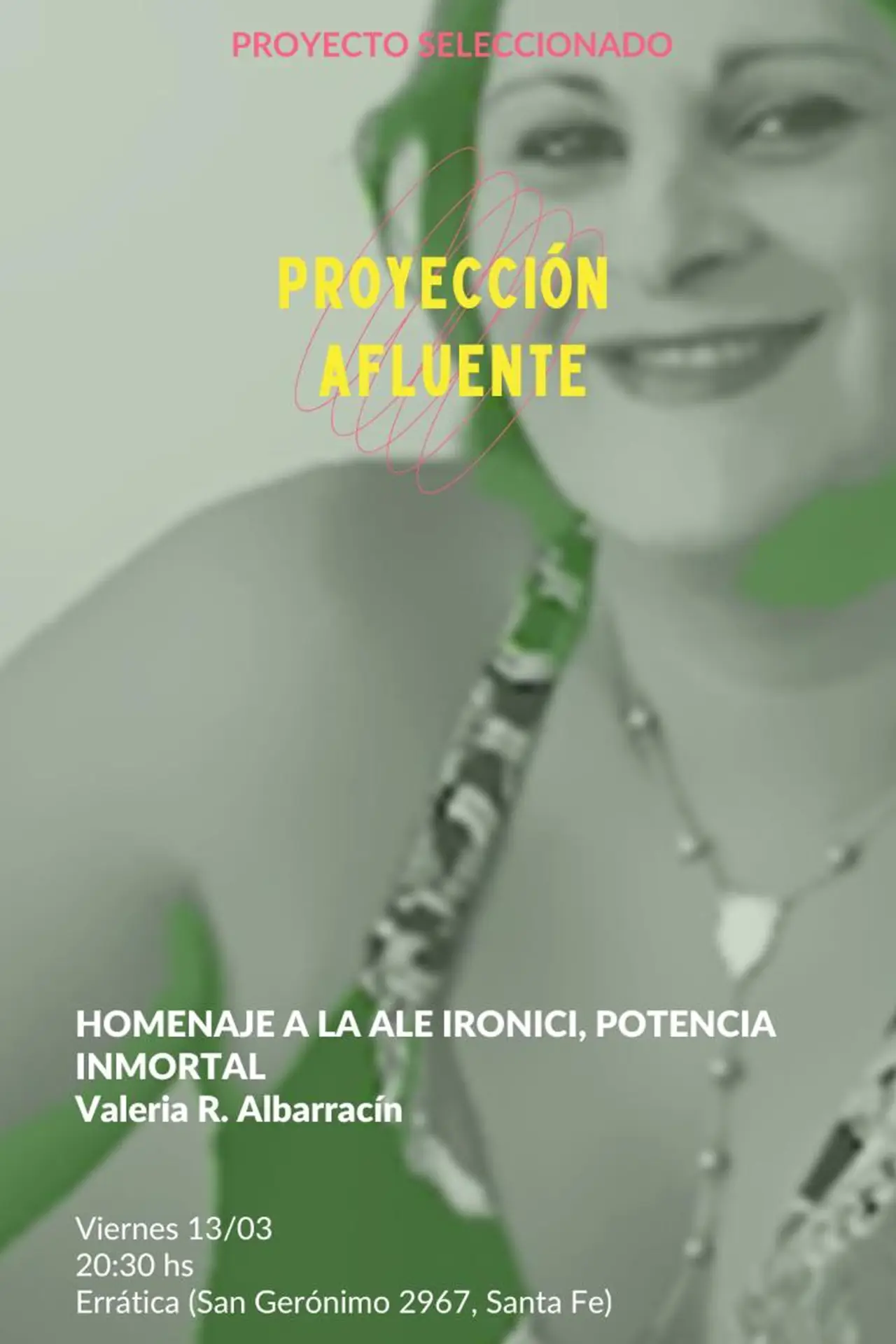 Movie poster "Homenaje a la Ale Ironici, potencia inmortal"
