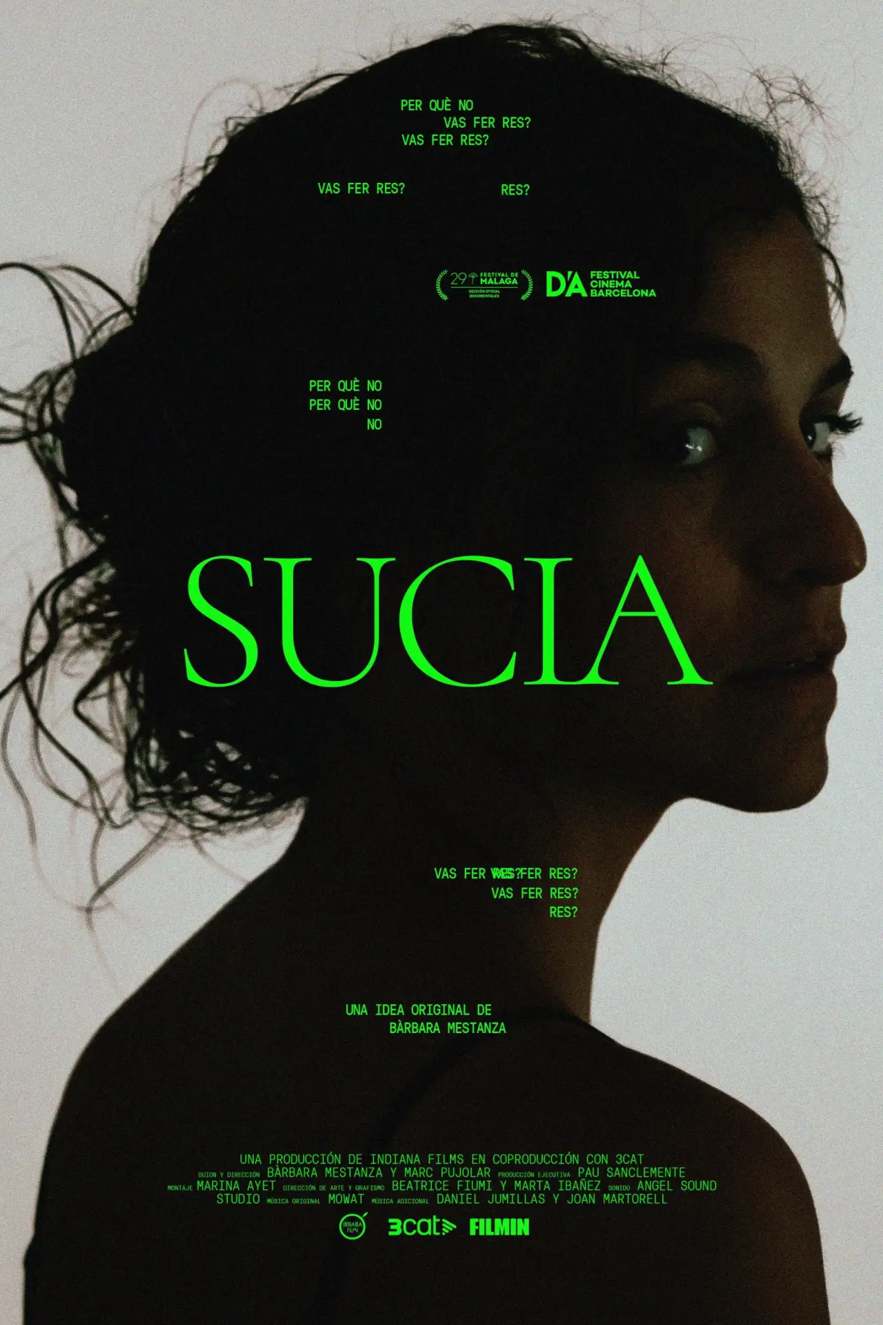 Movie poster "Sucia. Per què no vas fer res?"