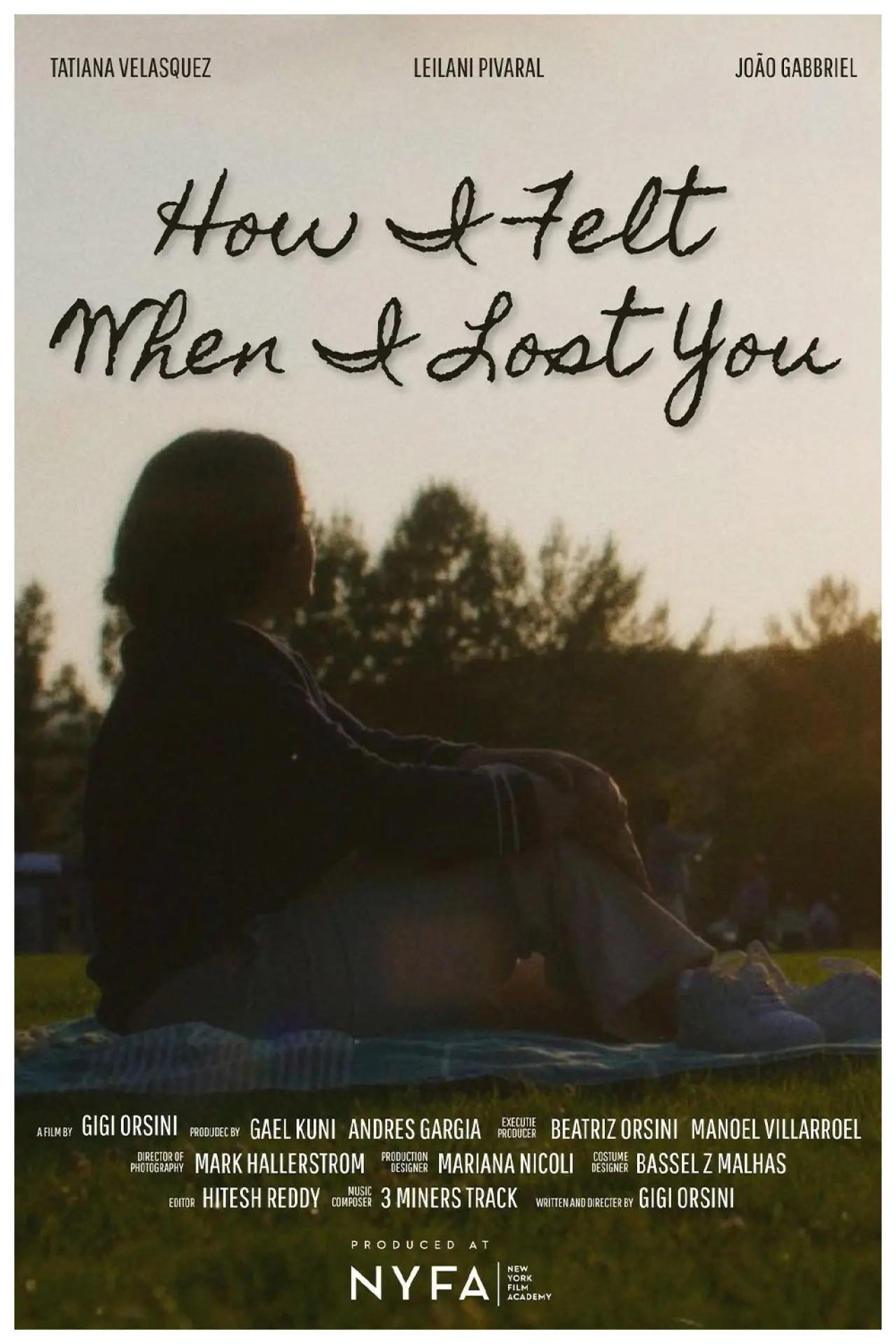 Movie poster "How I Felt When I Lost You"