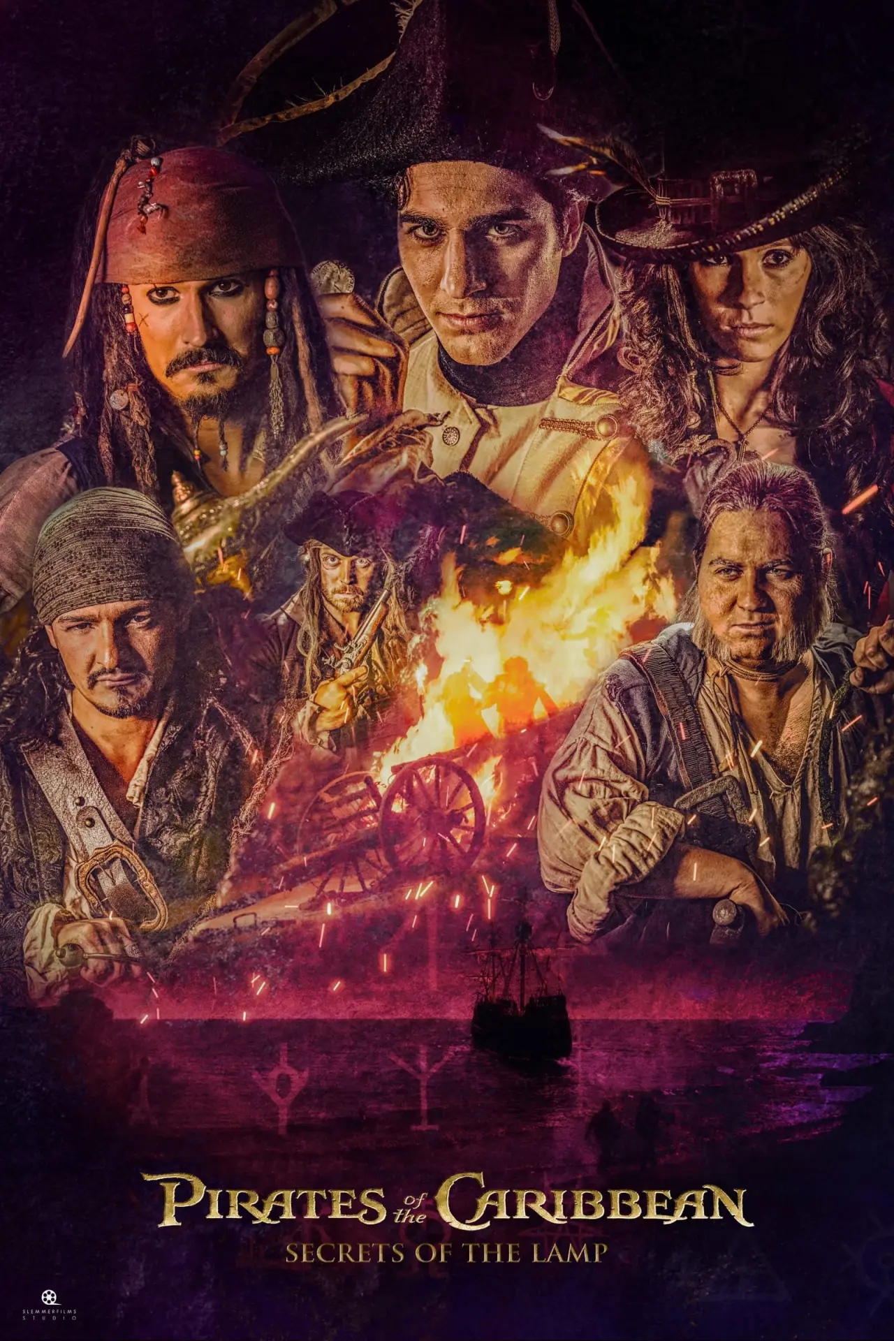 Movie poster "Pirates of the Caribbean: Secrets of the Lamp"