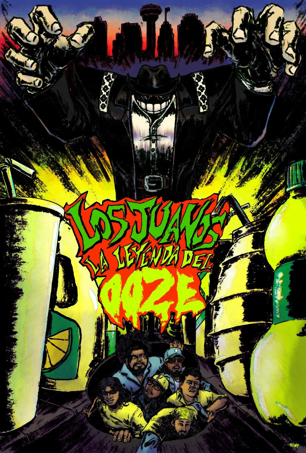 Movie poster "Los Juanos: La Leyenda Del Ooze"